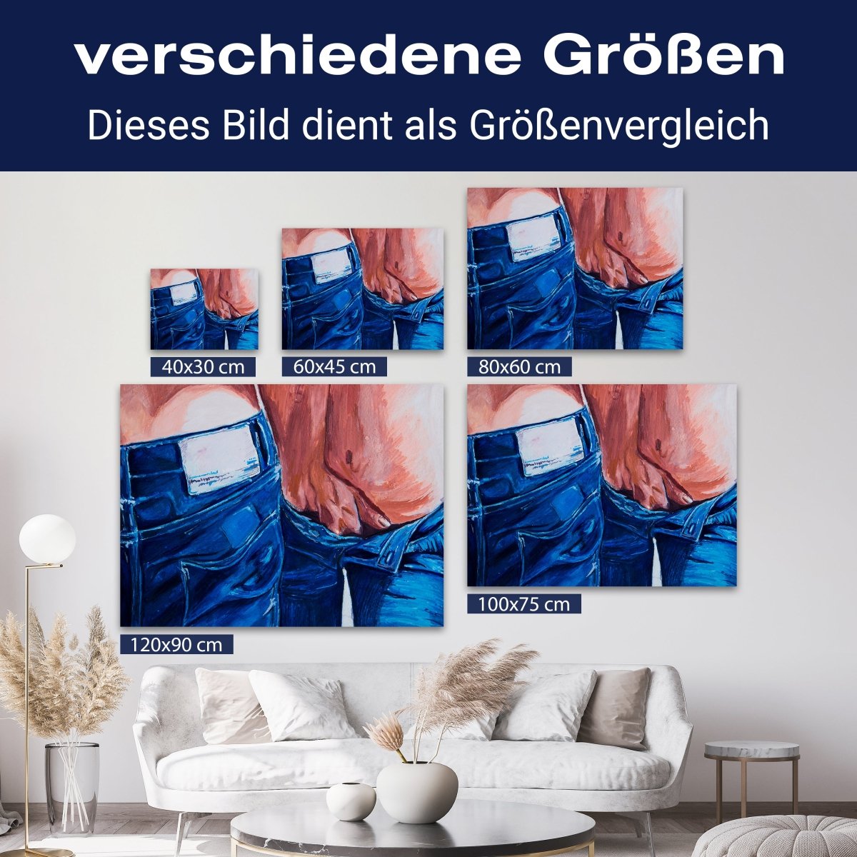 Leinwandbild Kunst & Gemälde, Querformat, Erotik Gemälde M0110 kaufen - Bild 8 Leinwandbild Kunst & Gemälde, Querformat, Erotik Gemälde M0110 kaufen - Bild 8