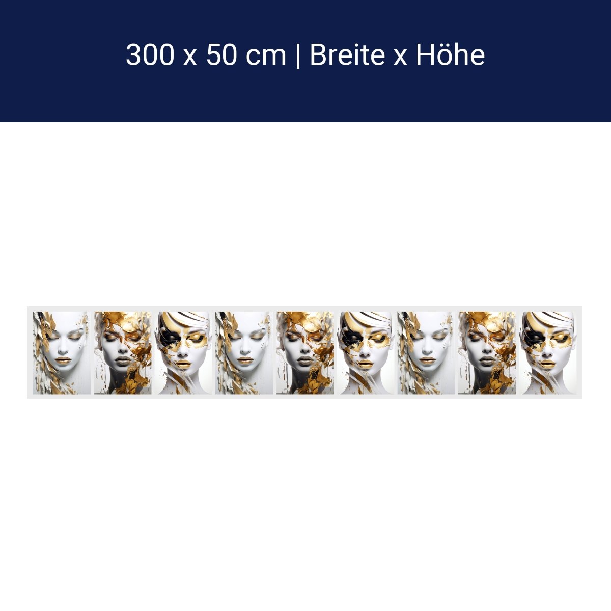 Panorama-Fototapete Frauen Gesichter M0110 Panorama-Fototapete Frauen Gesichter M0110