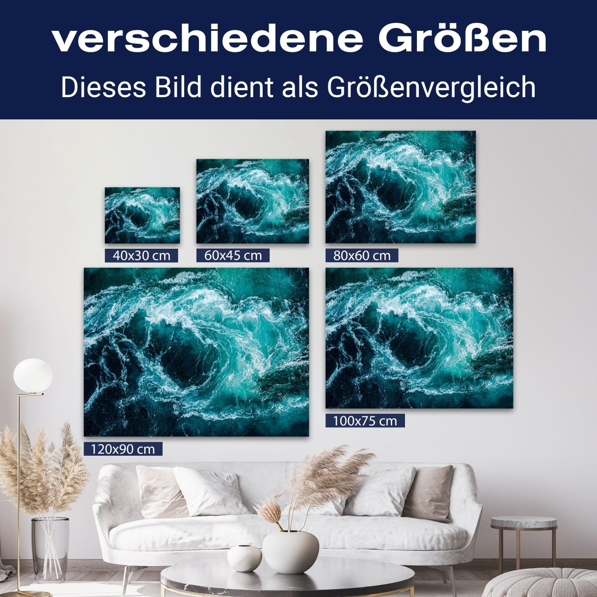 Leinwandbild Meer & Wasser, Querformat, Raues Meer 3 M0113 kaufen - Bild 8 Leinwandbild Meer & Wasser, Querformat, Raues Meer 3 M0113 kaufen - Bild 8