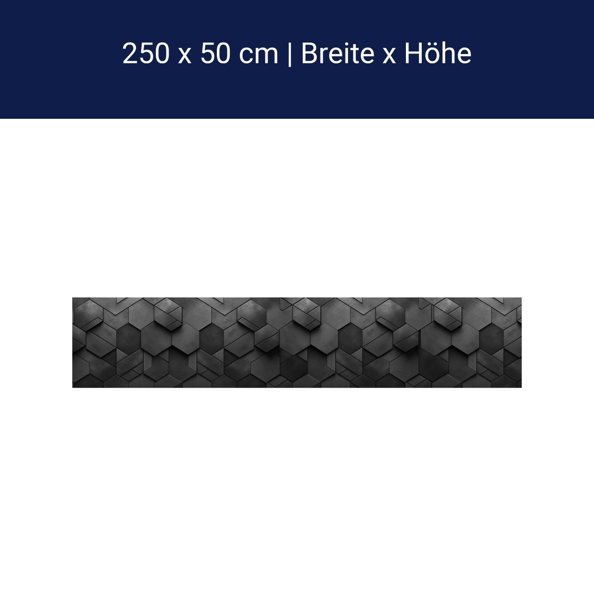 Panorama-Fototapete Graue Waben M0114 Panorama-Fototapete Graue Waben M0114