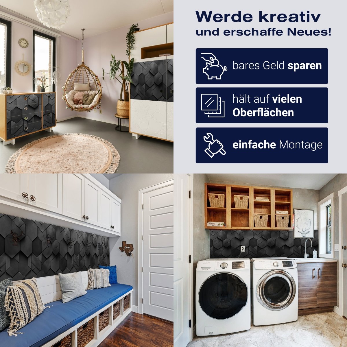 Panorama-Fototapete Graue Waben M0114 - Bild 7 Panorama-Fototapete Graue Waben M0114 - Bild 7