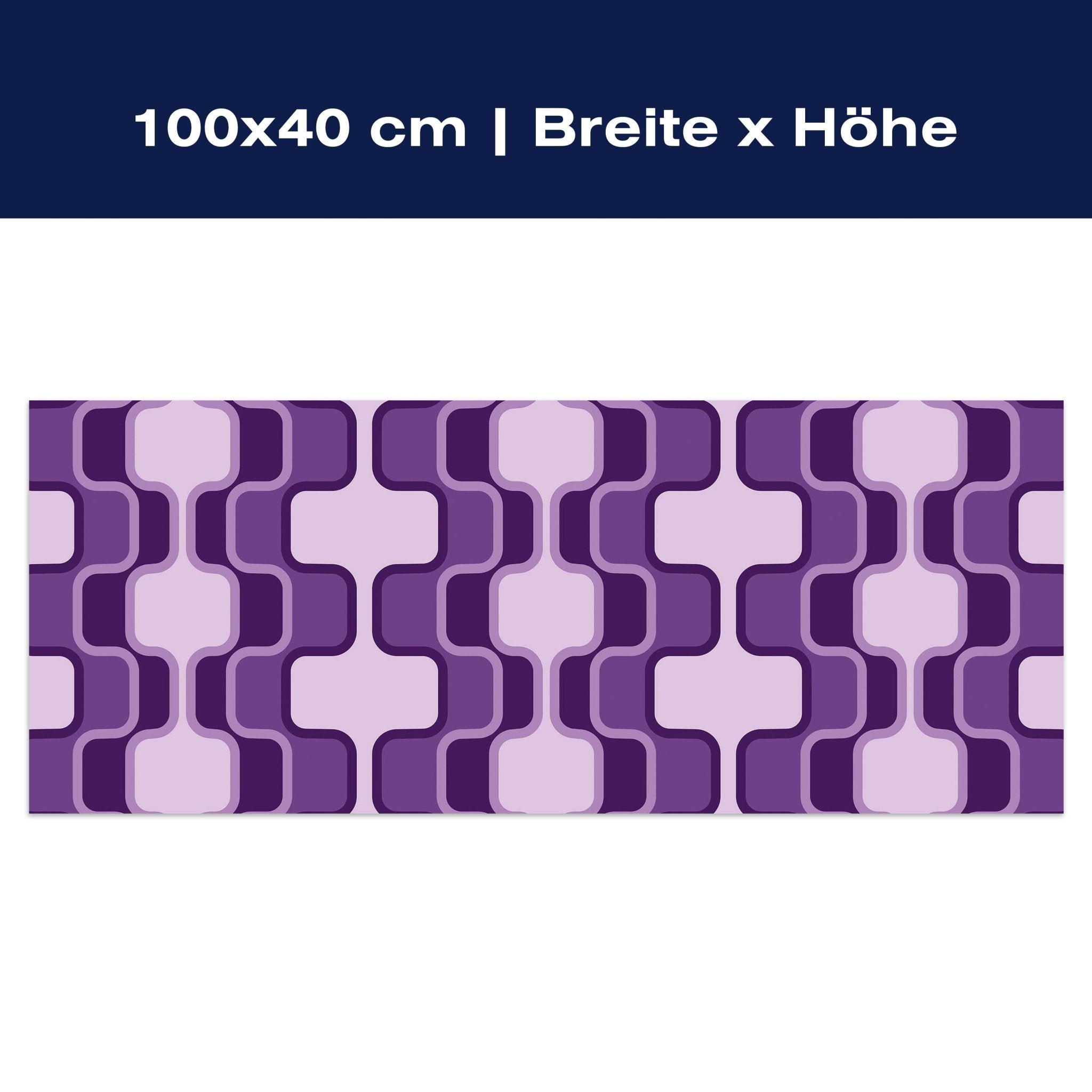 Leinwandbild Retromuster Violett Muster M0115 Leinwandbild Retromuster Violett Muster M0115
