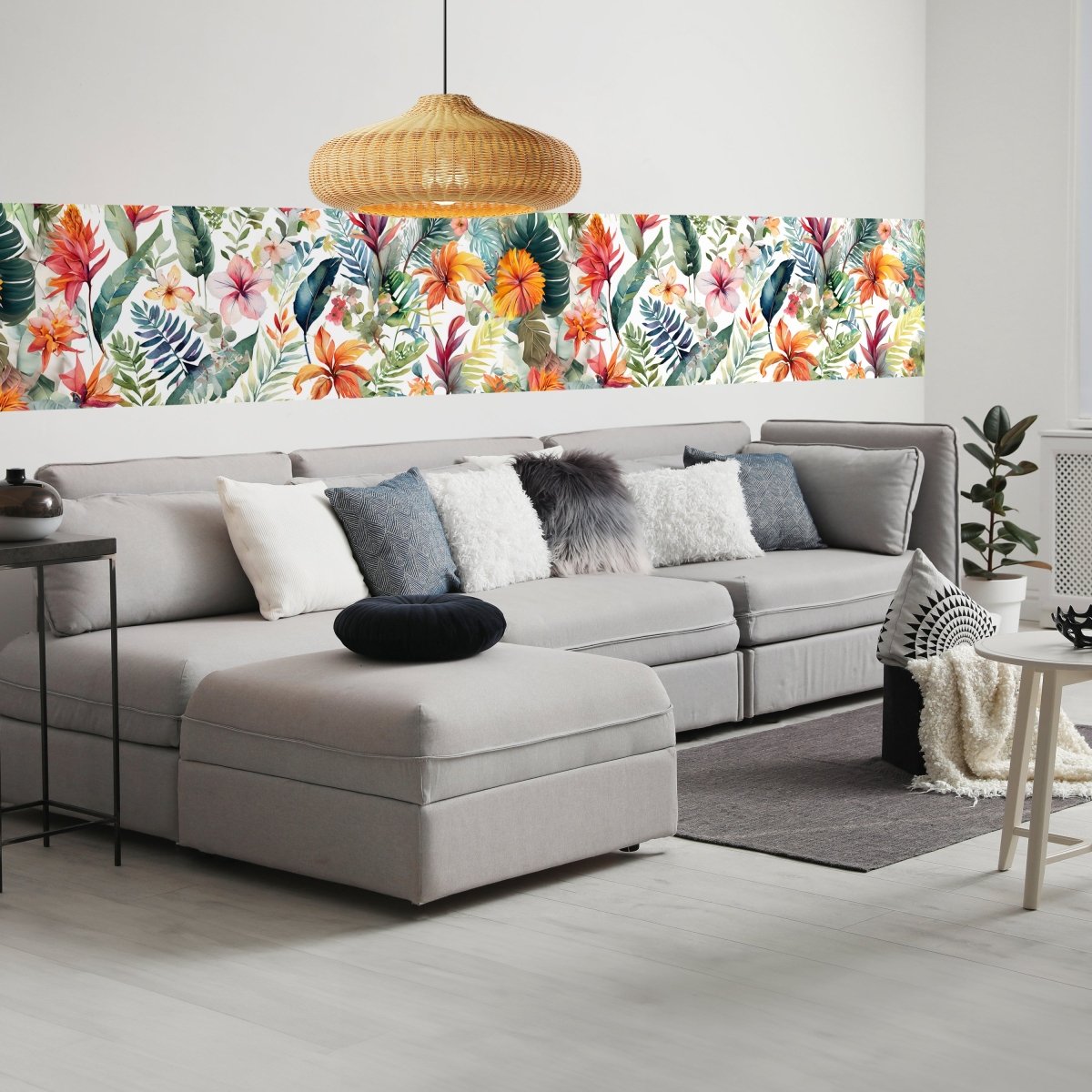 Panorama-Fototapete Florales Muster M0115 - Bild 1 Panorama-Fototapete Florales Muster M0115 - Bild 1