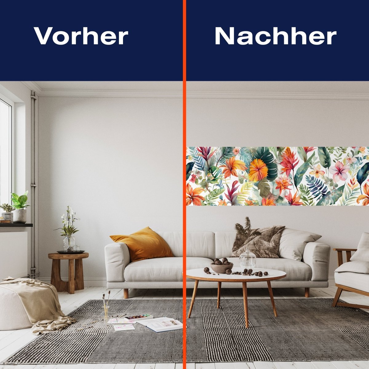 Panorama-Fototapete Florales Muster M0115 - Bild 3 Panorama-Fototapete Florales Muster M0115 - Bild 3