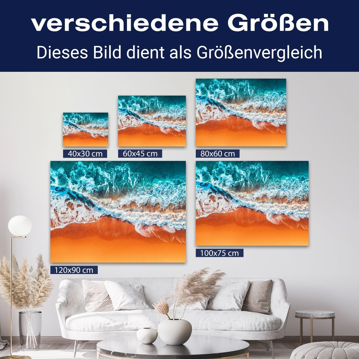Leinwandbild Meer & Wasser, Querformat, Strand & Meer 3 M0118 kaufen - Bild 8 Leinwandbild Meer & Wasser, Querformat, Strand & Meer 3 M0118 kaufen - Bild 8