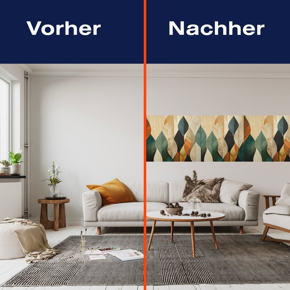 Panorama-Fototapete Blätter aus Holz M0118 - Bild 3 Panorama-Fototapete Blätter aus Holz M0118 - Bild 3