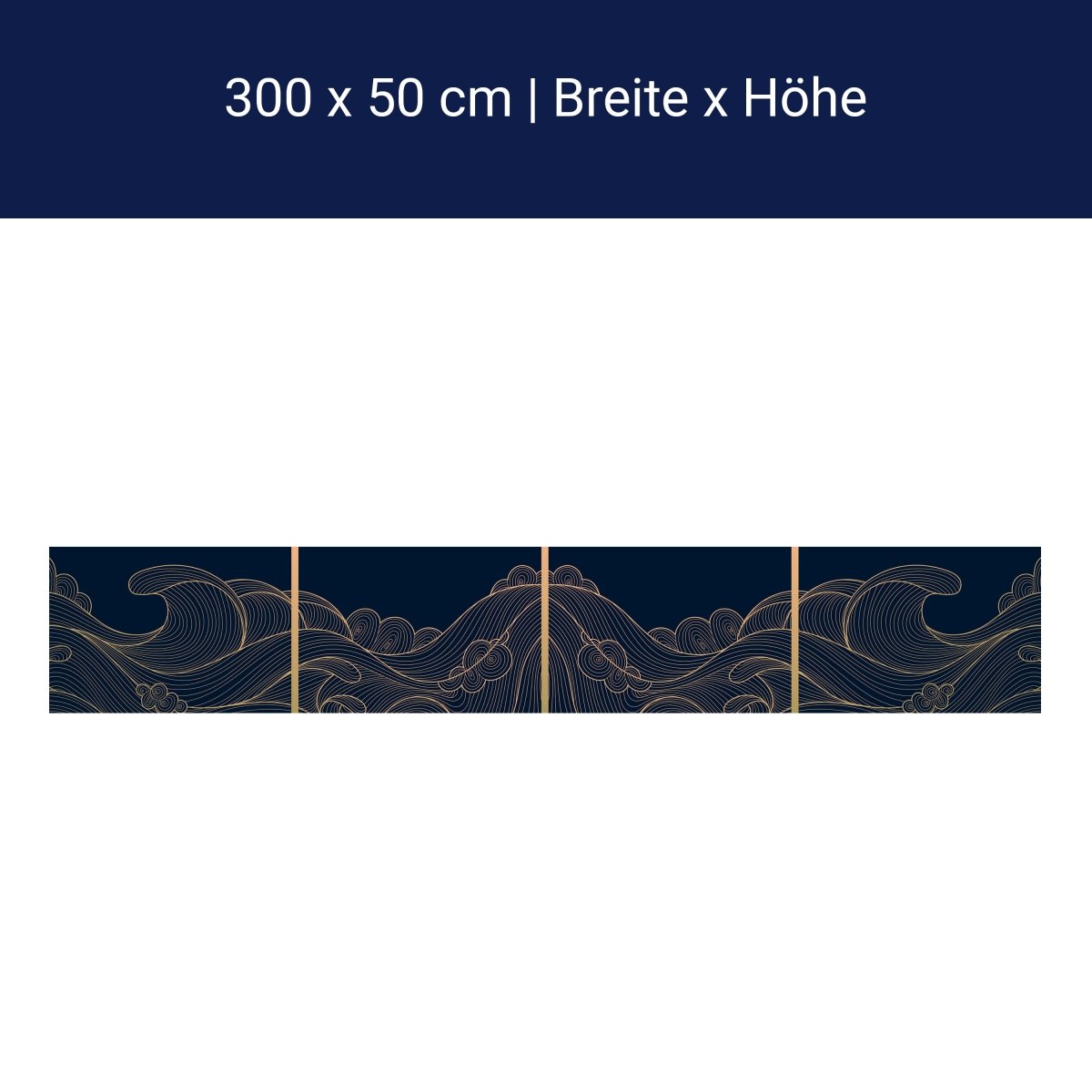 Panorama-Fototapete Japanische Wellen M0120 Panorama-Fototapete Japanische Wellen M0120