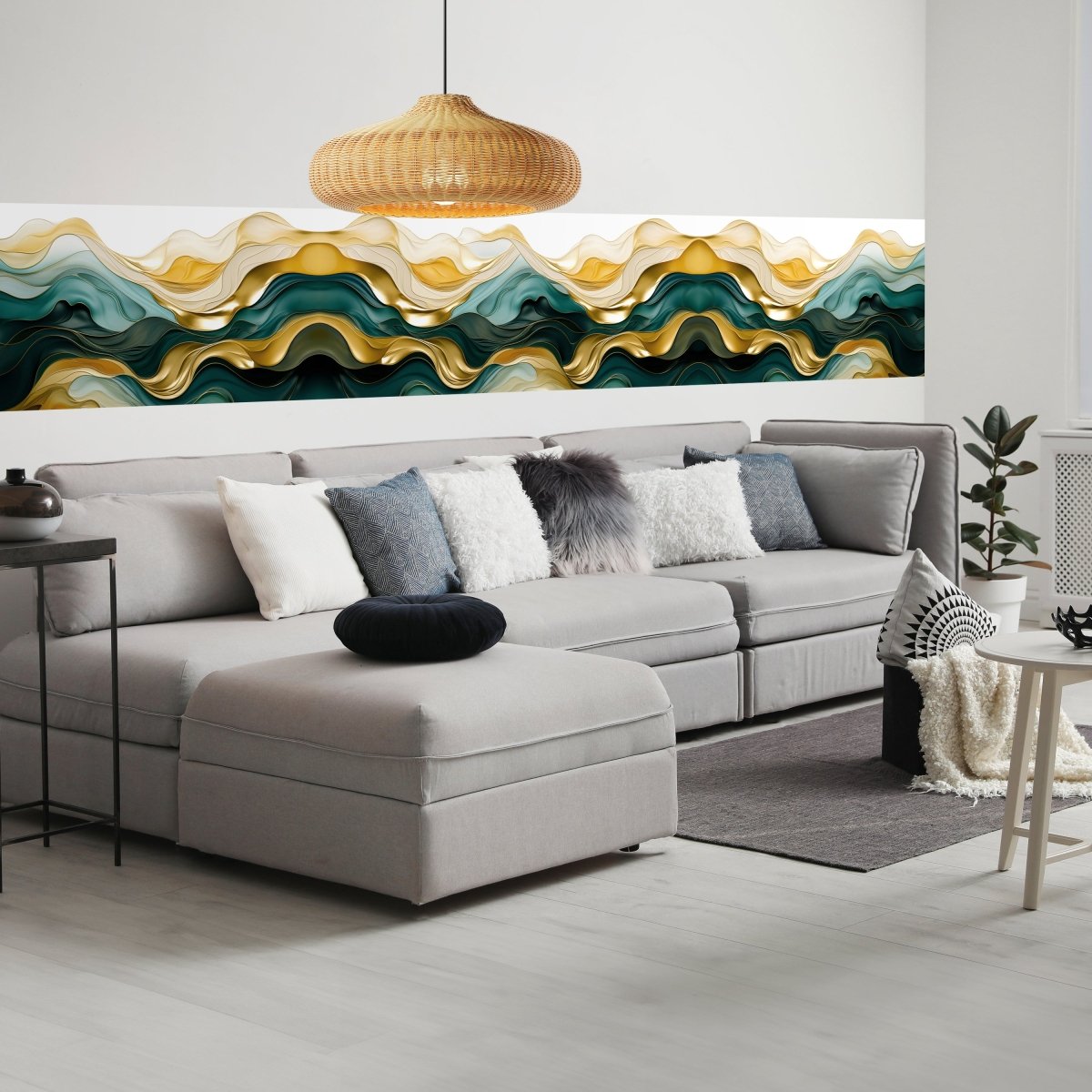 Panorama-Fototapete Abstrakte Wellen M0122 - Bild 1 Panorama-Fototapete Abstrakte Wellen M0122 - Bild 1