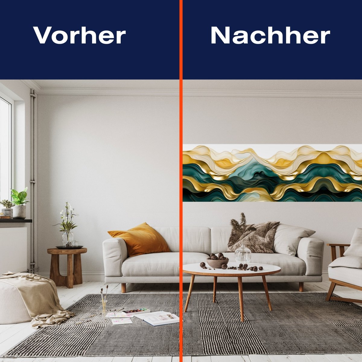 Panorama-Fototapete Abstrakte Wellen M0122 - Bild 3 Panorama-Fototapete Abstrakte Wellen M0122 - Bild 3