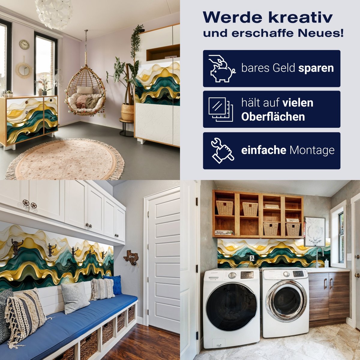 Panorama-Fototapete Abstrakte Wellen M0122 - Bild 7 Panorama-Fototapete Abstrakte Wellen M0122 - Bild 7