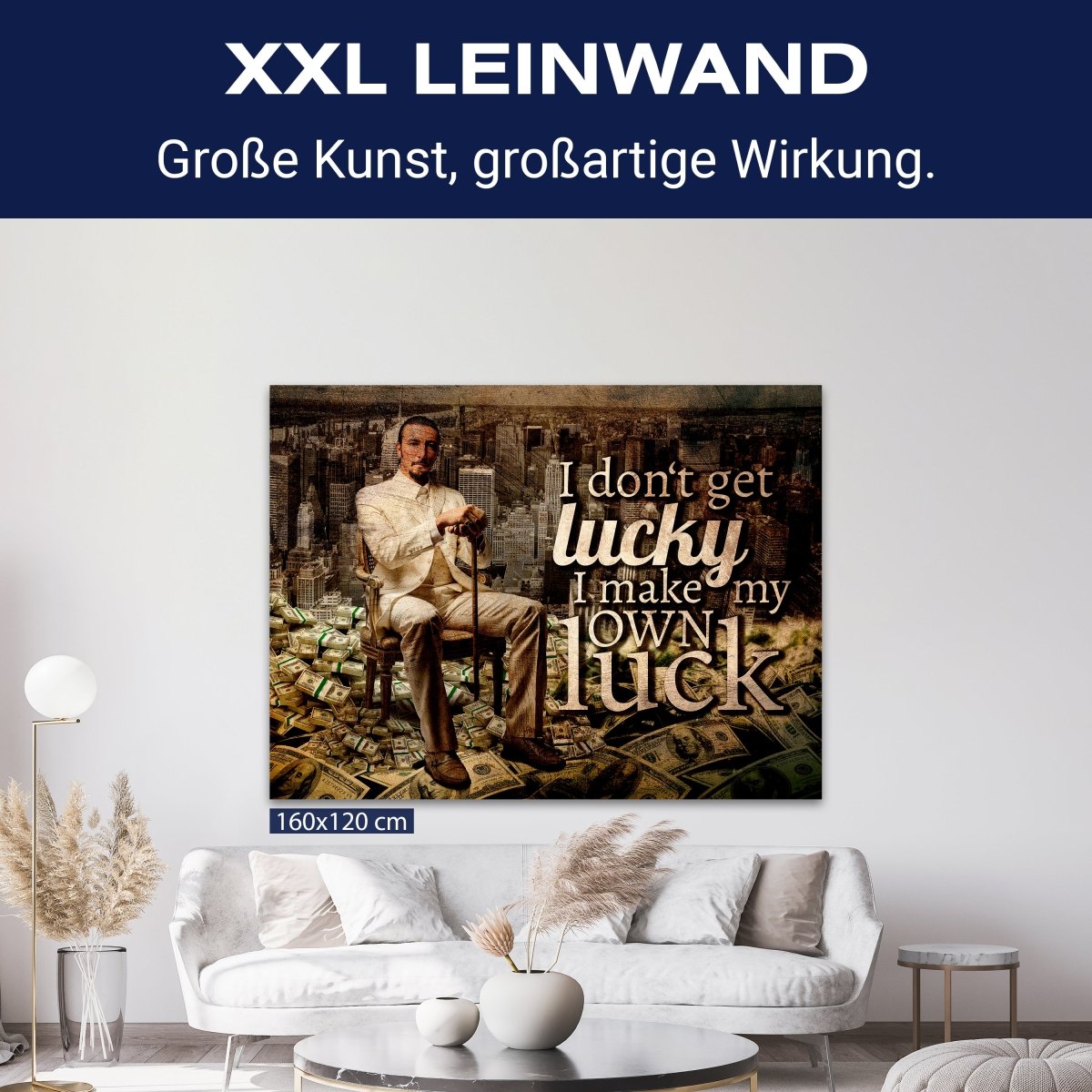 Leinwandbild Motivation, Querformat, eigenes Glück M0127 kaufen - Bild 9 Leinwandbild Motivation, Querformat, eigenes Glück M0127 kaufen - Bild 9