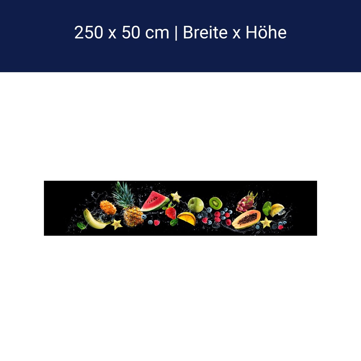 Panorama-Fototapete Obst Welle M0129 Panorama-Fototapete Obst Welle M0129