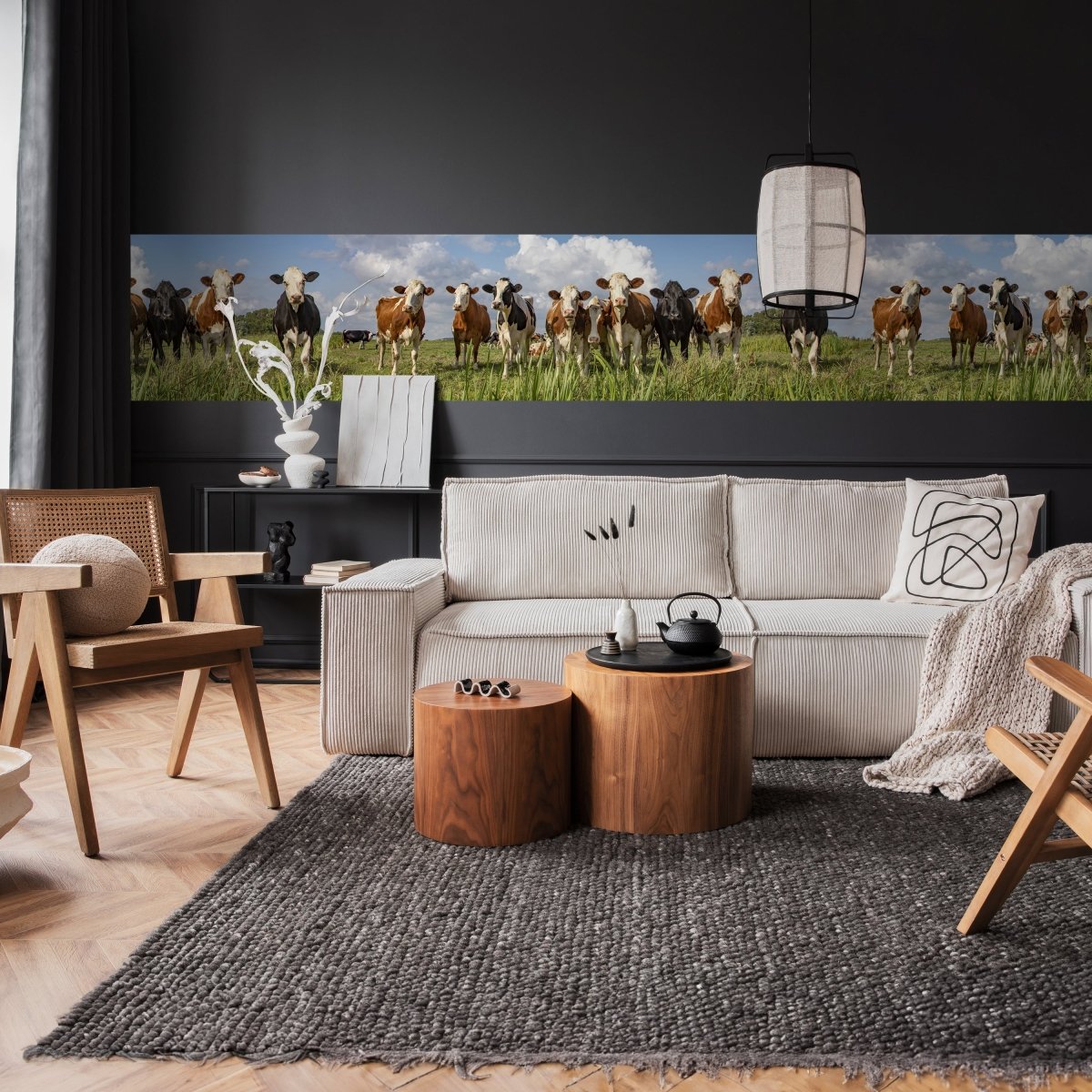 Panorama-Fototapete Kühe auf der Weide M0131 - Bild 2 Panorama-Fototapete Kühe auf der Weide M0131 - Bild 2