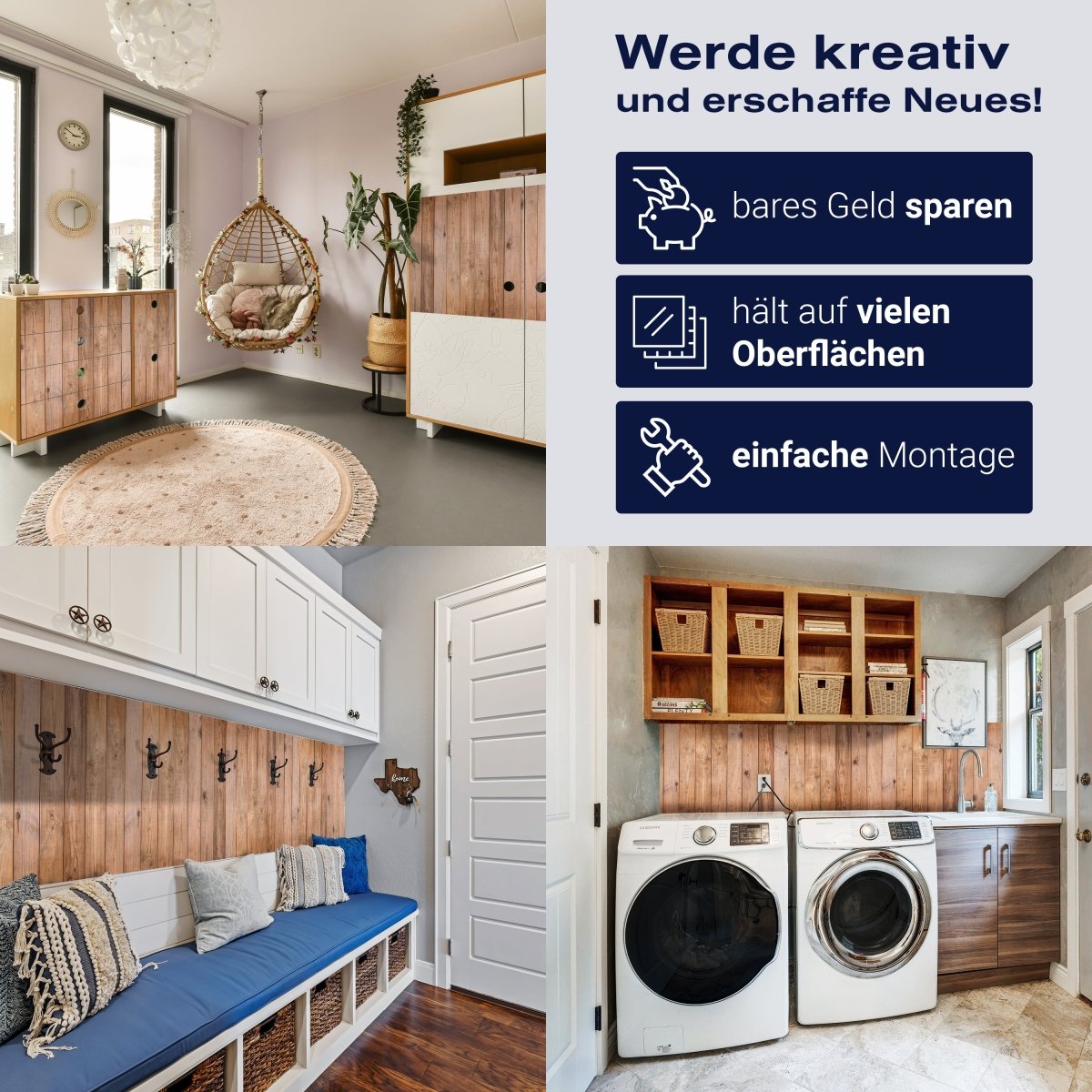 Panorama-Fototapete Holz Textur M0133 - Bild 7 Panorama-Fototapete Holz Textur M0133 - Bild 7