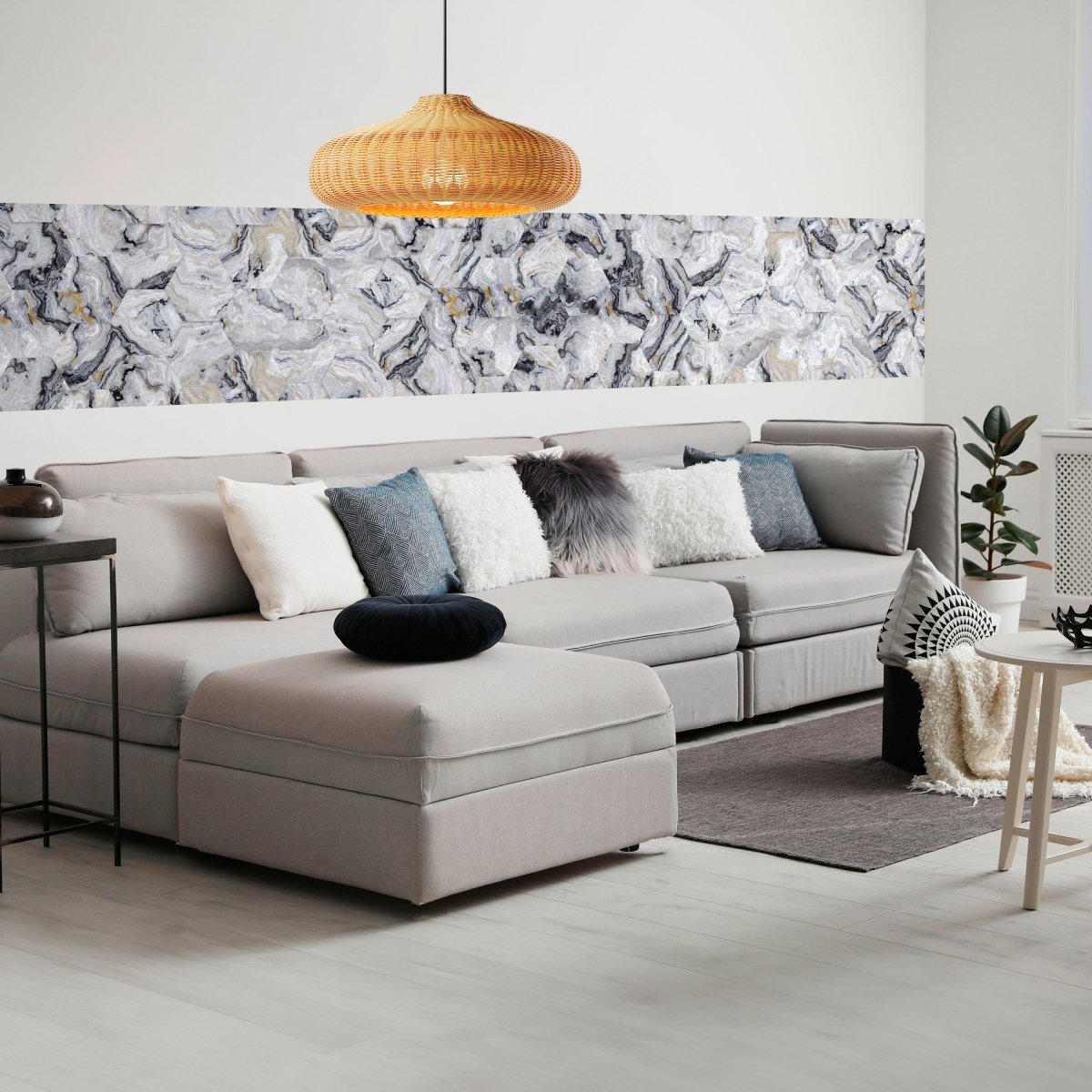 Panorama-Fototapete Marmor Romben M0135 - Bild 1 Panorama-Fototapete Marmor Romben M0135 - Bild 1