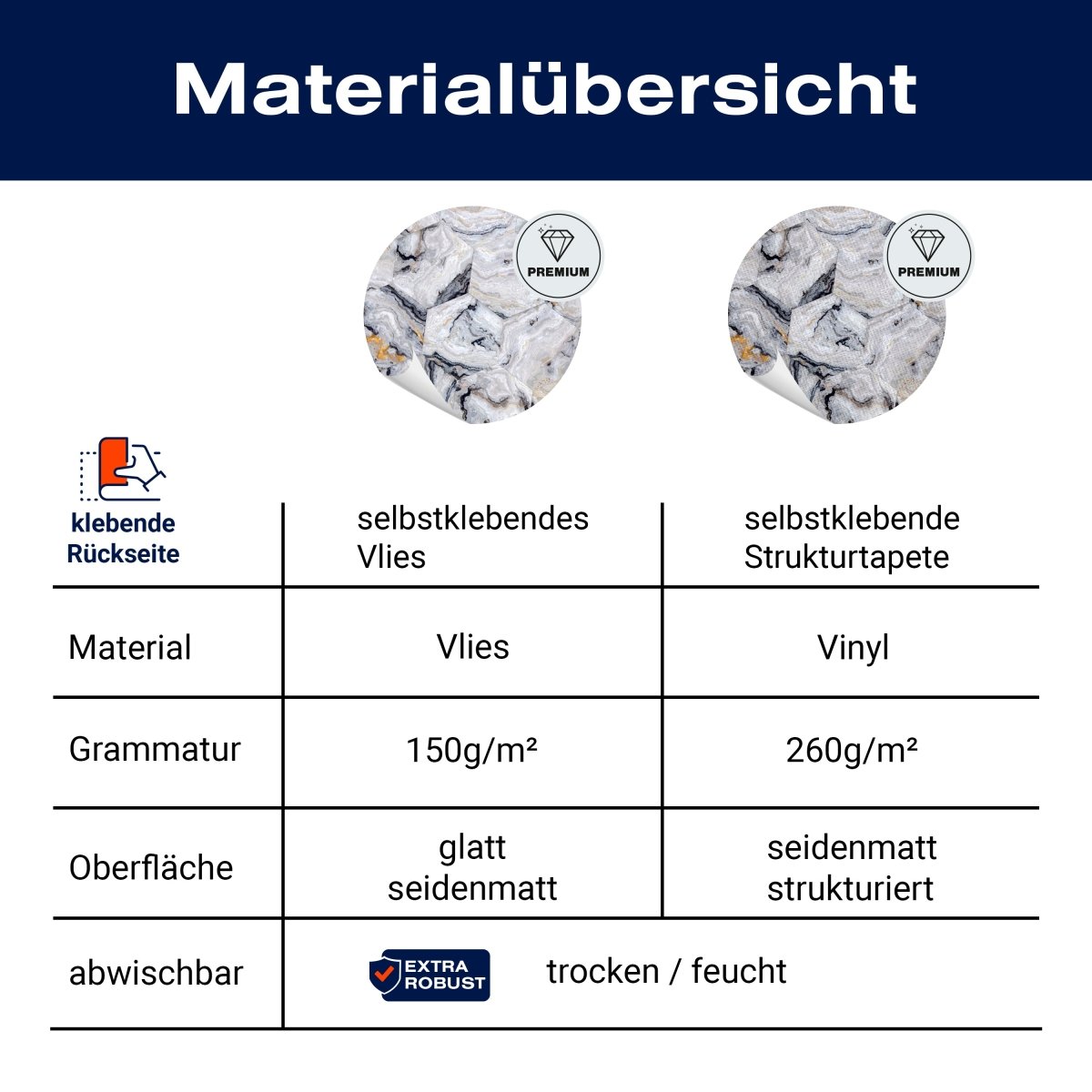 Panorama-Fototapete Marmor Romben M0135 - Bild 8 Panorama-Fototapete Marmor Romben M0135 - Bild 8