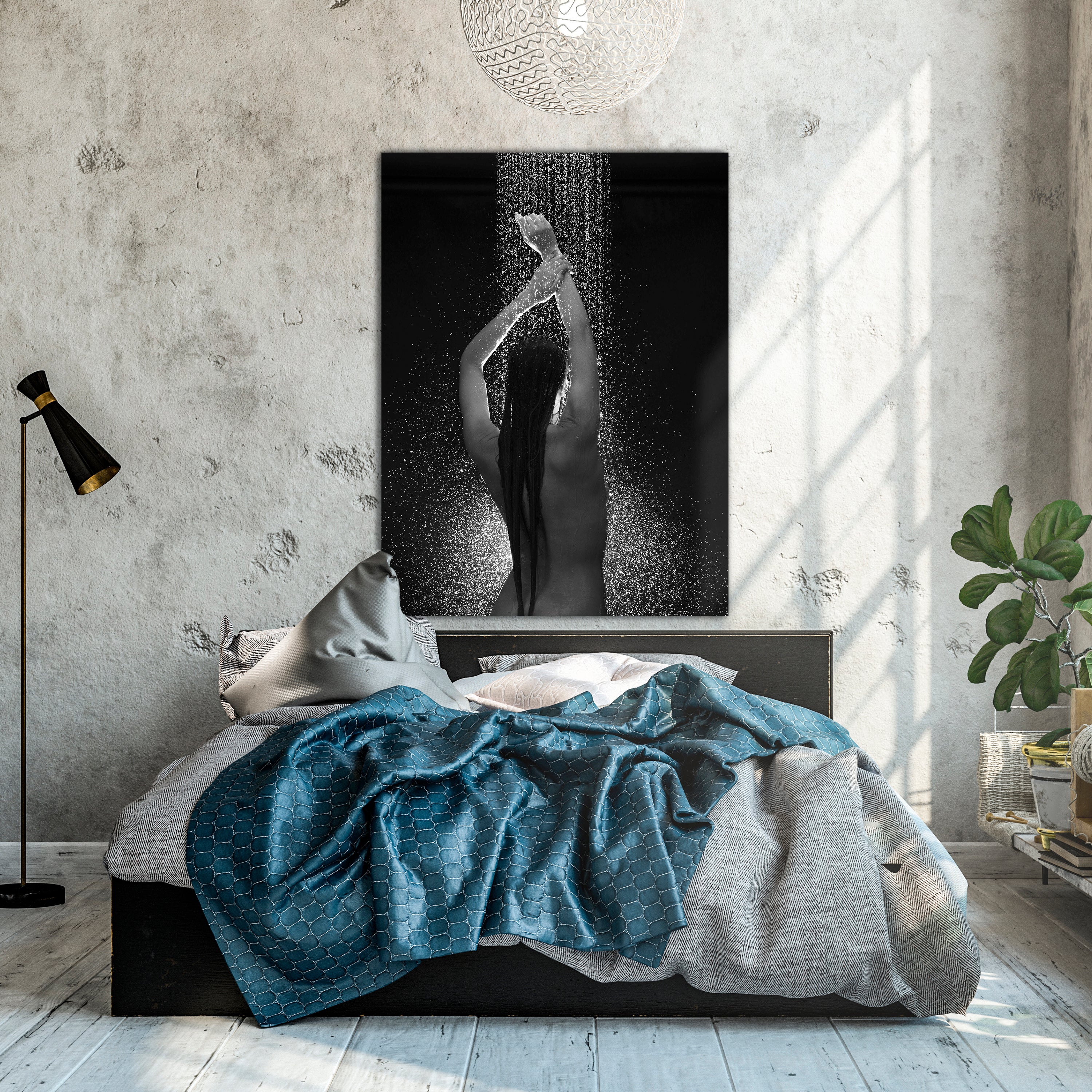 Leinwandbild starke Frauen, Hochformat, Frau unter der Dusche M0138 kaufen - Bild 2 Leinwandbild starke Frauen, Hochformat, Frau unter der Dusche M0138 kaufen - Bild 2