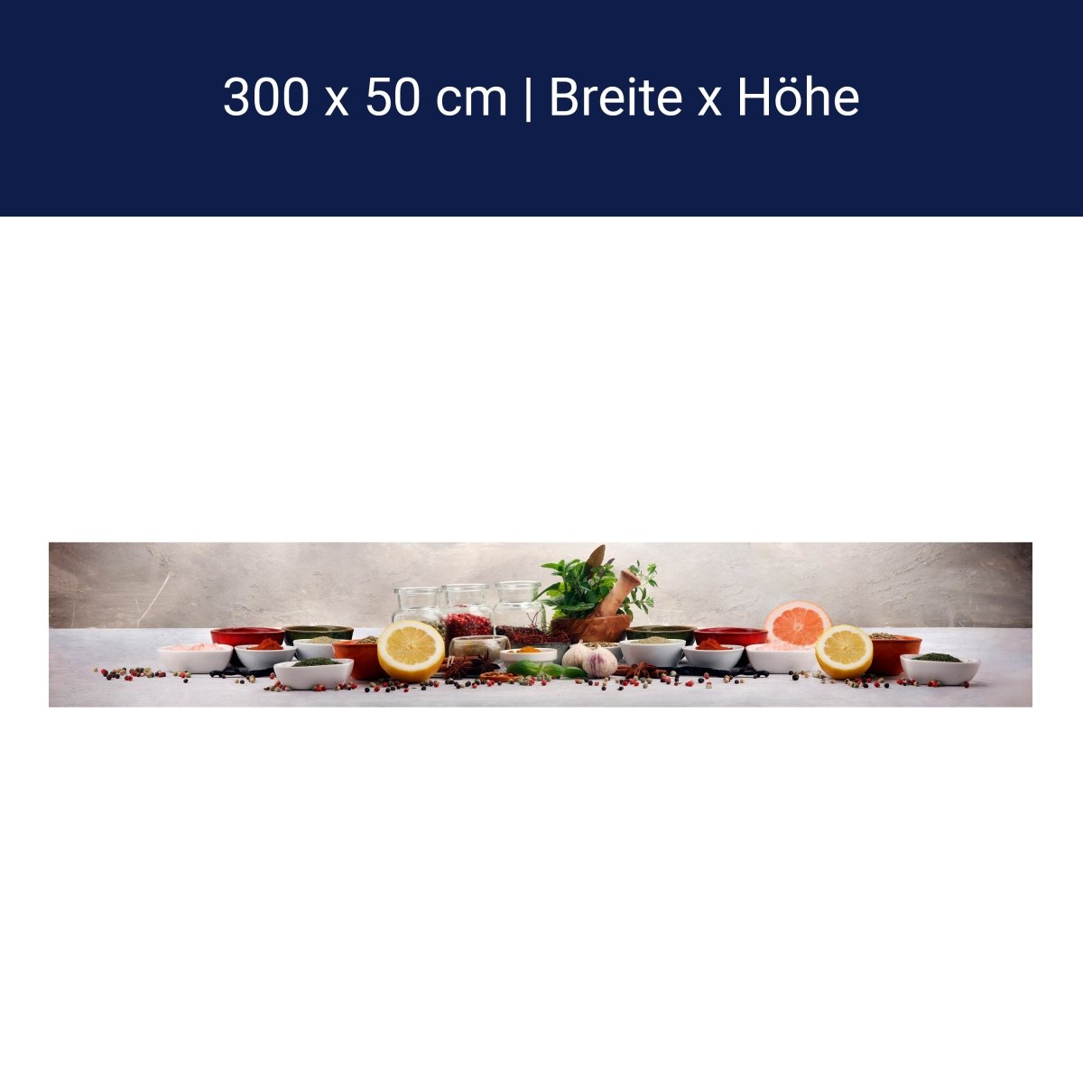 Panorama-Fototapete Gewürze M0138 Panorama-Fototapete Gewürze M0138