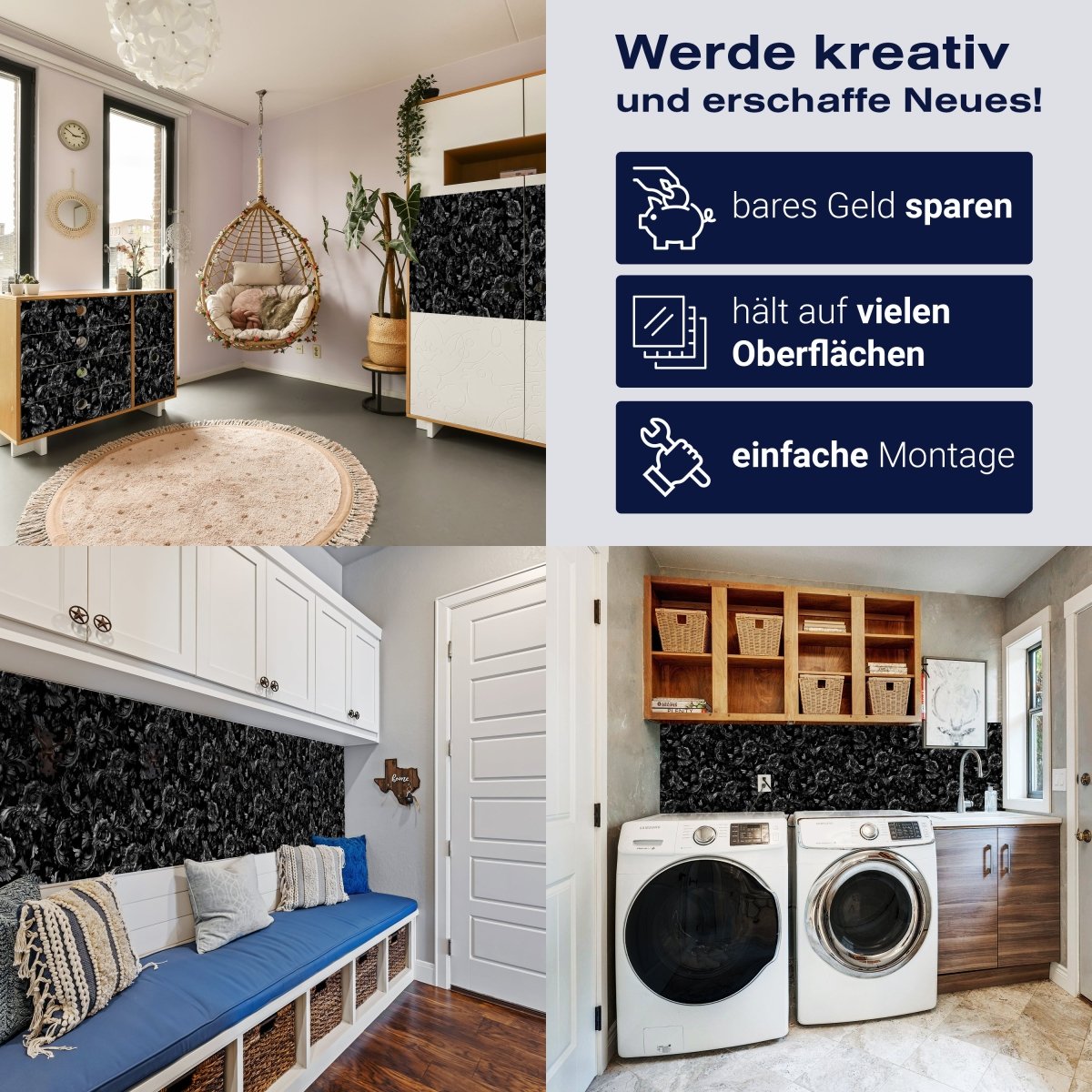 Panorama-Fototapete Blumen Ornamente M0139 - Bild 7 Panorama-Fototapete Blumen Ornamente M0139 - Bild 7