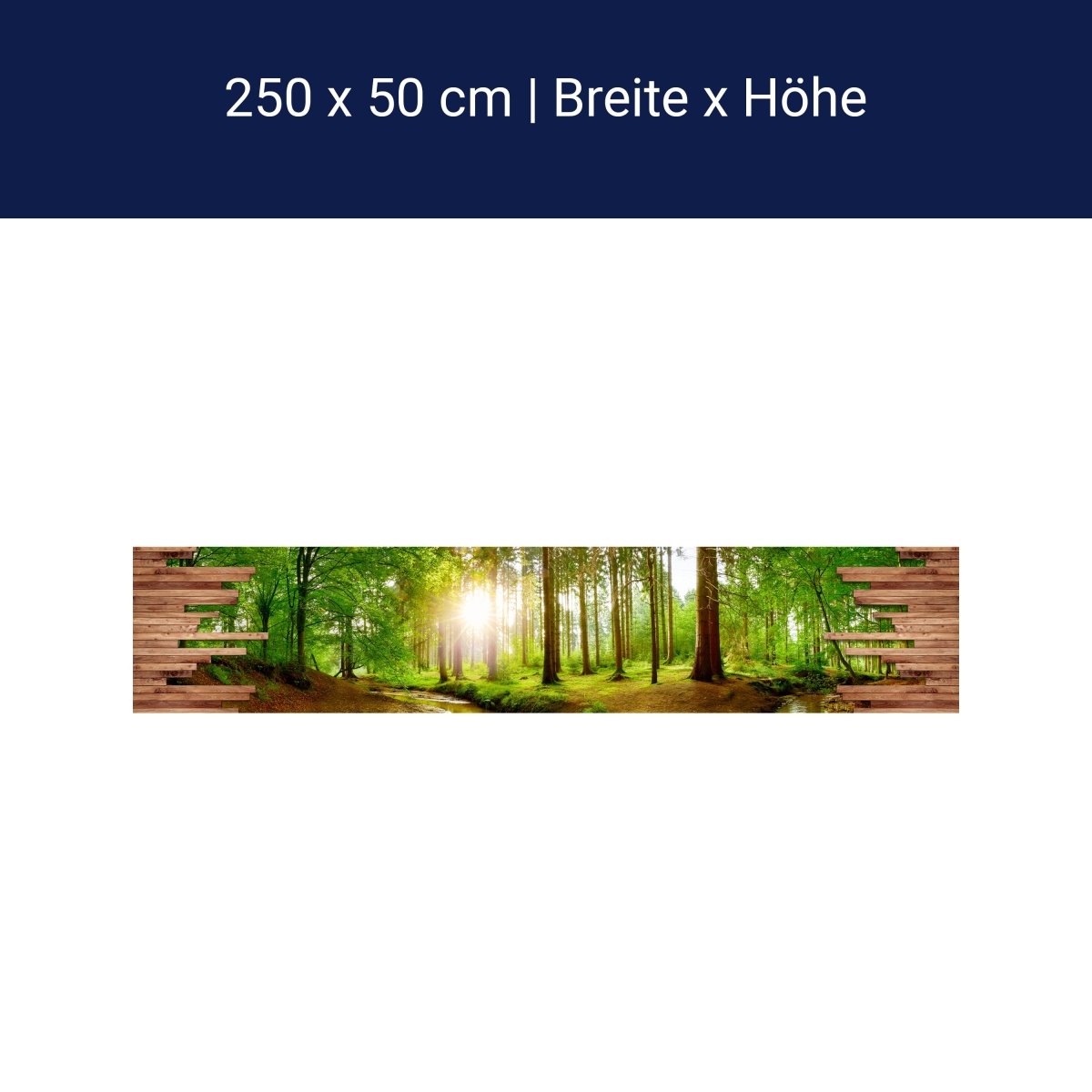 Panorama-Fototapete Wald Aussicht M0140 Panorama-Fototapete Wald Aussicht M0140