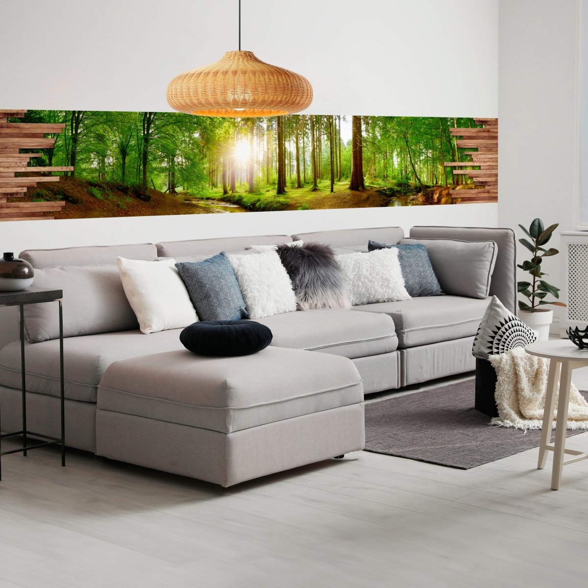 Panorama-Fototapete Wald Aussicht M0140 - Bild 1 Panorama-Fototapete Wald Aussicht M0140 - Bild 1