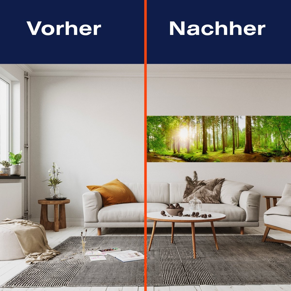 Panorama-Fototapete Wald Aussicht M0140 - Bild 3 Panorama-Fototapete Wald Aussicht M0140 - Bild 3