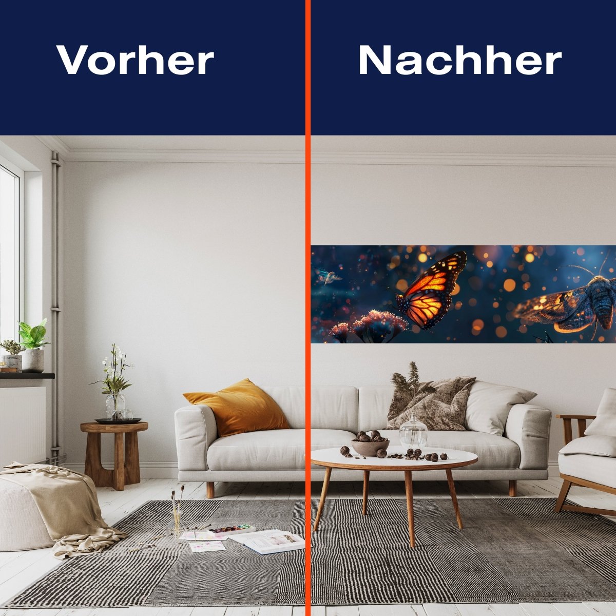 Panorama-Fototapete Leuchtende Tiere M0141 - Bild 3 Panorama-Fototapete Leuchtende Tiere M0141 - Bild 3