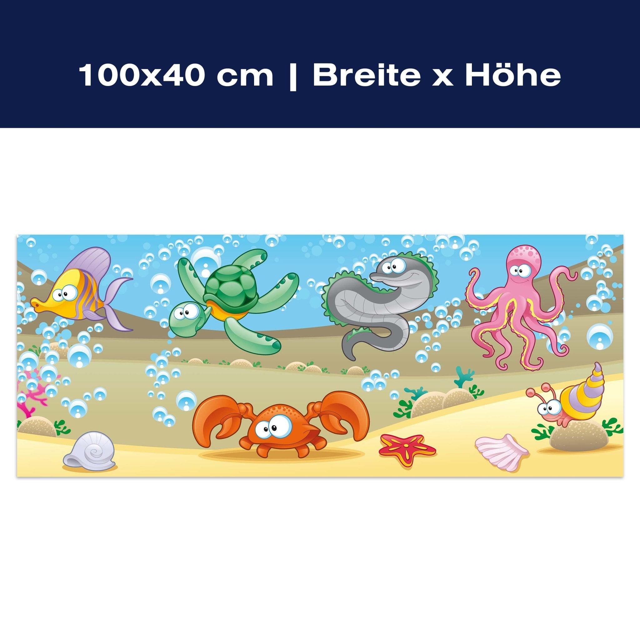 Leinwandbild Unterwassertiere Kinder M0176 Leinwandbild Unterwassertiere Kinder M0176