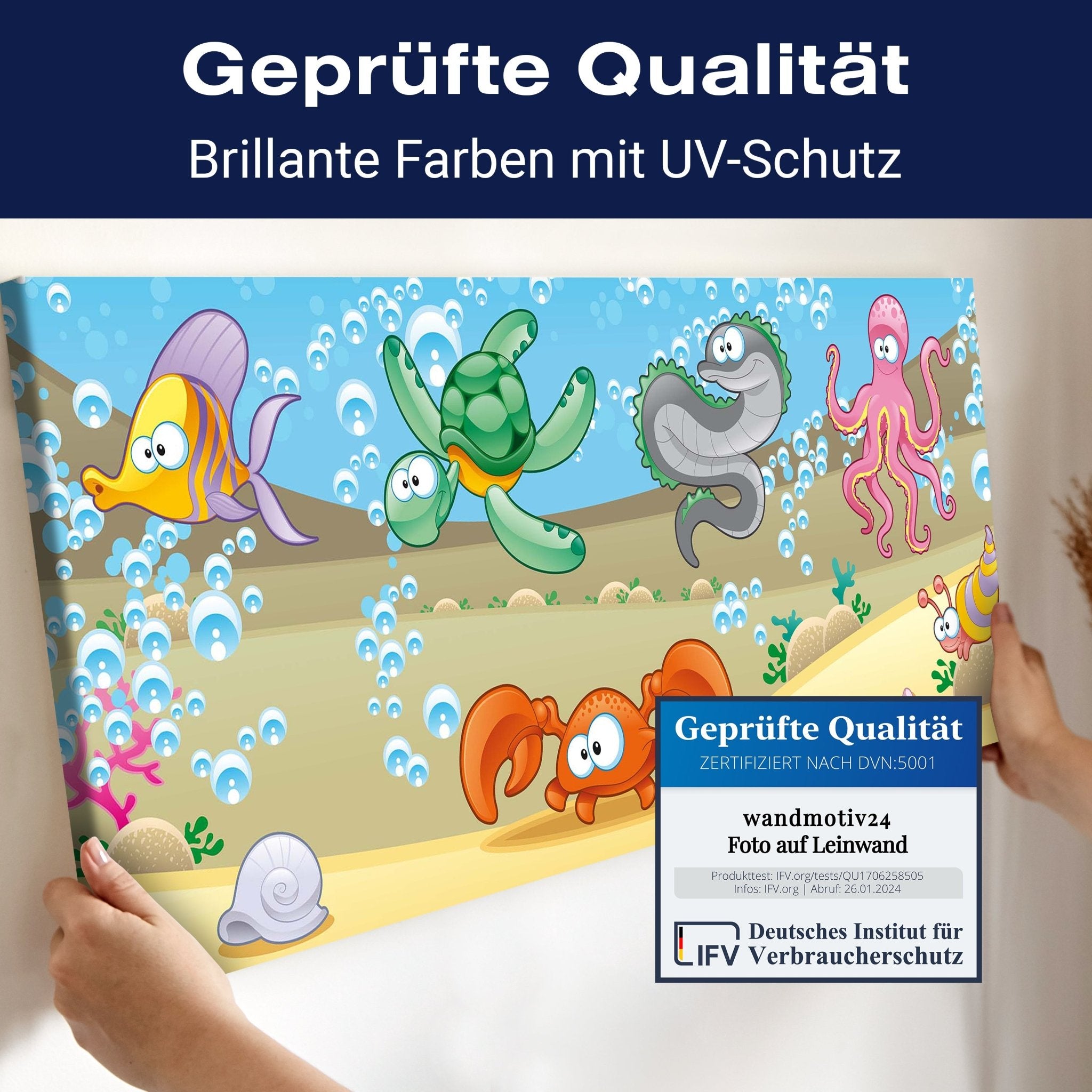 Leinwandbild Unterwassertiere Kinder M0176 kaufen - Bild 4 Leinwandbild Unterwassertiere Kinder M0176 kaufen - Bild 4