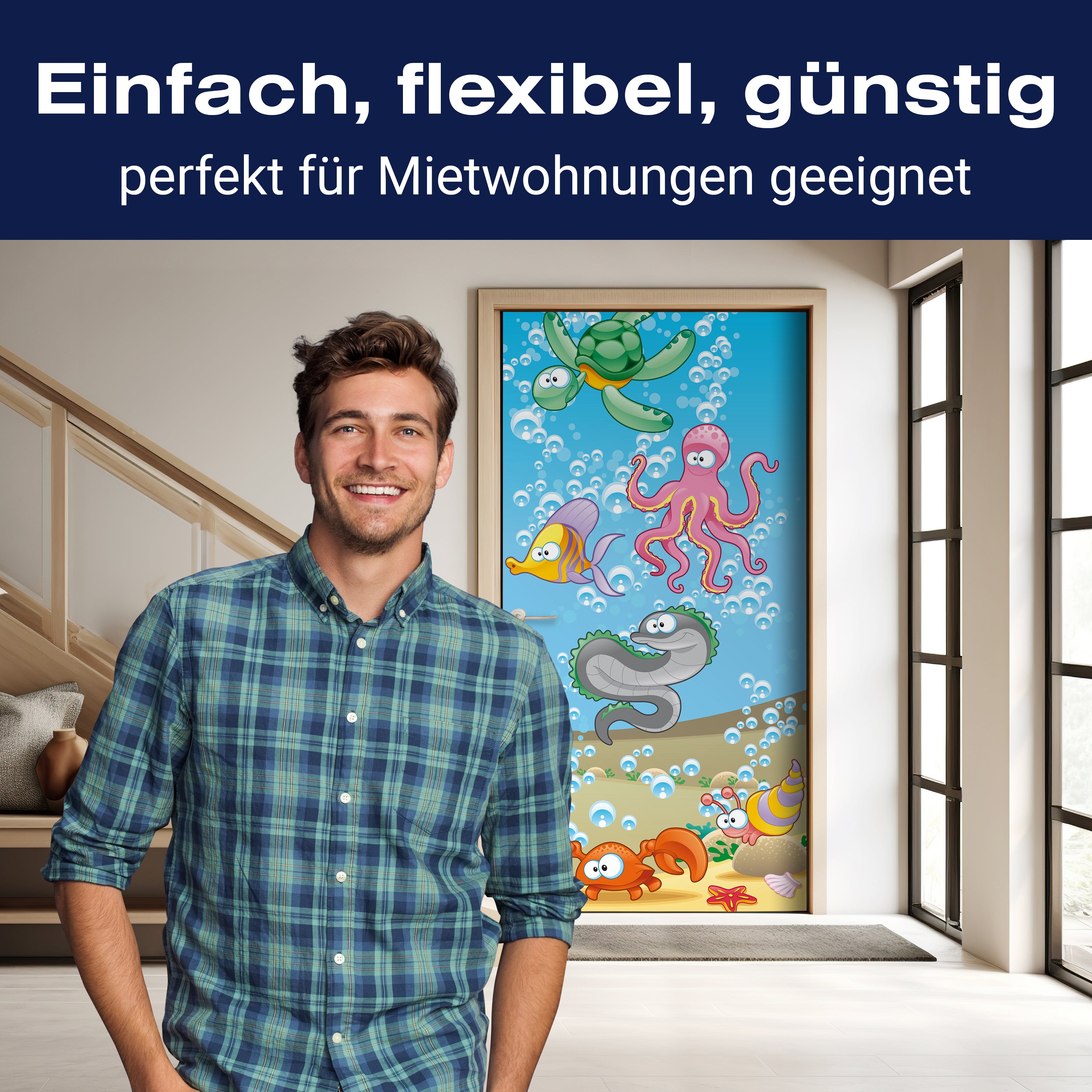 Türtapete Unterwassertiere Kinder M0176 - Bild 3 Türtapete Unterwassertiere Kinder M0176 - Bild 3