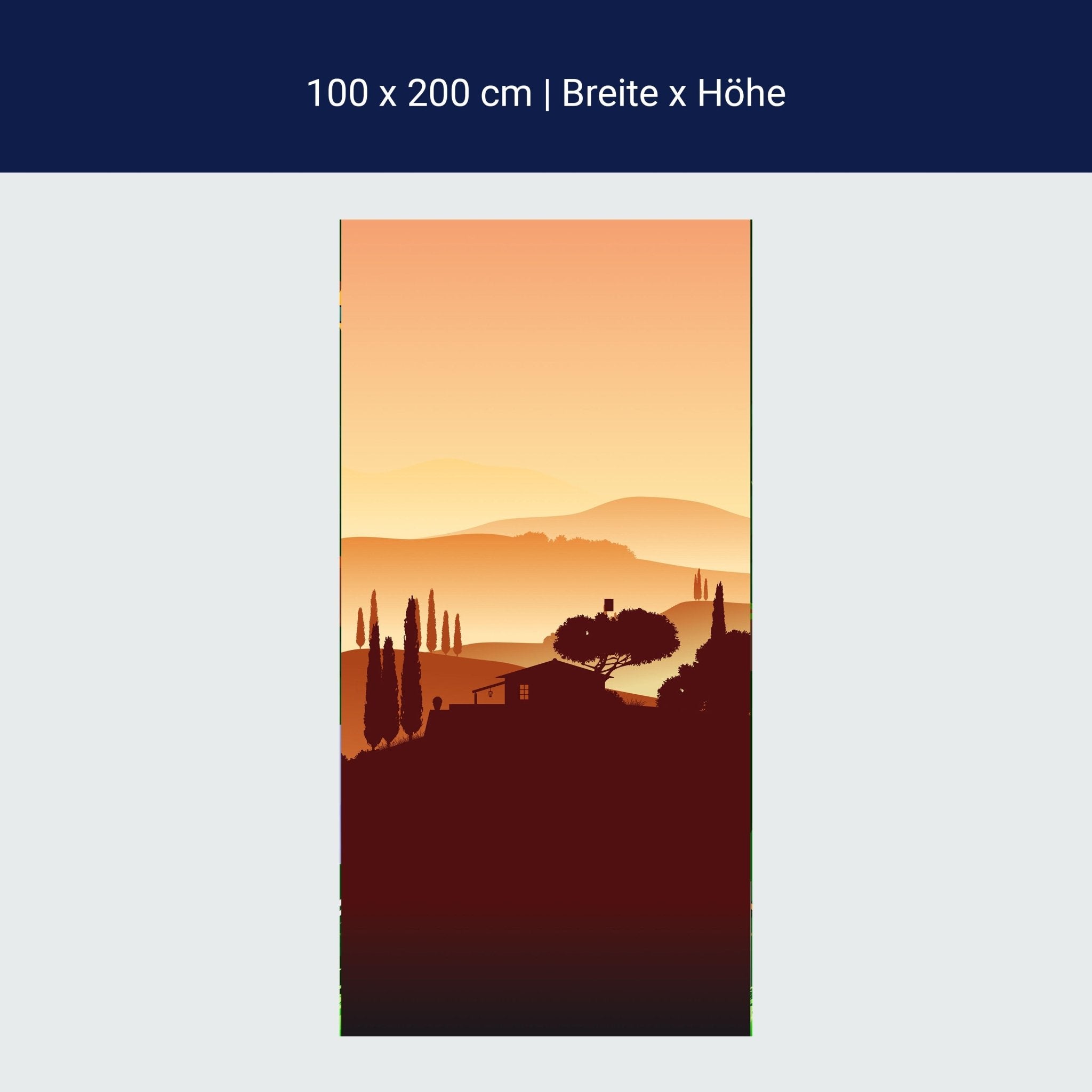 Türtapete Italienische Landschaft Natur M0177 Türtapete Italienische Landschaft Natur M0177