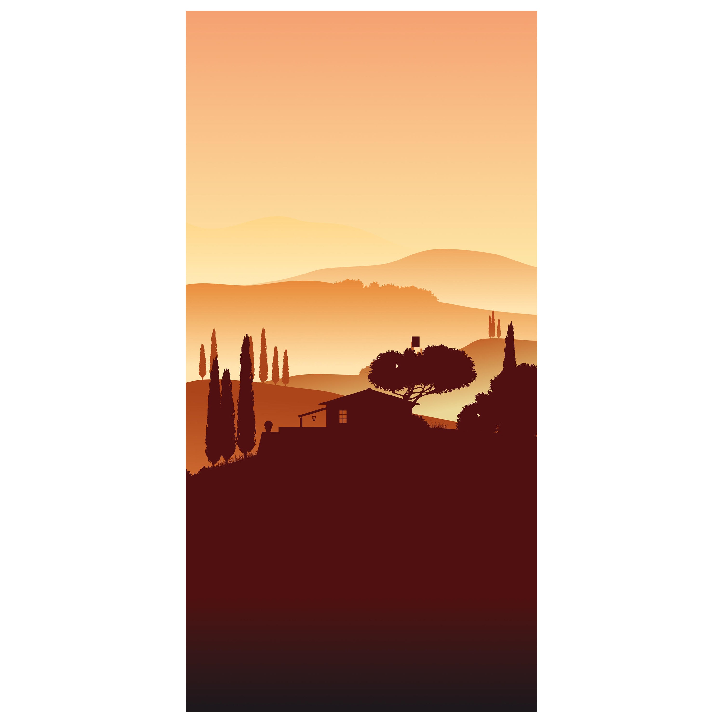 Türtapete Italienische Landschaft Natur M0177 - Bild 2 Türtapete Italienische Landschaft Natur M0177 - Bild 2