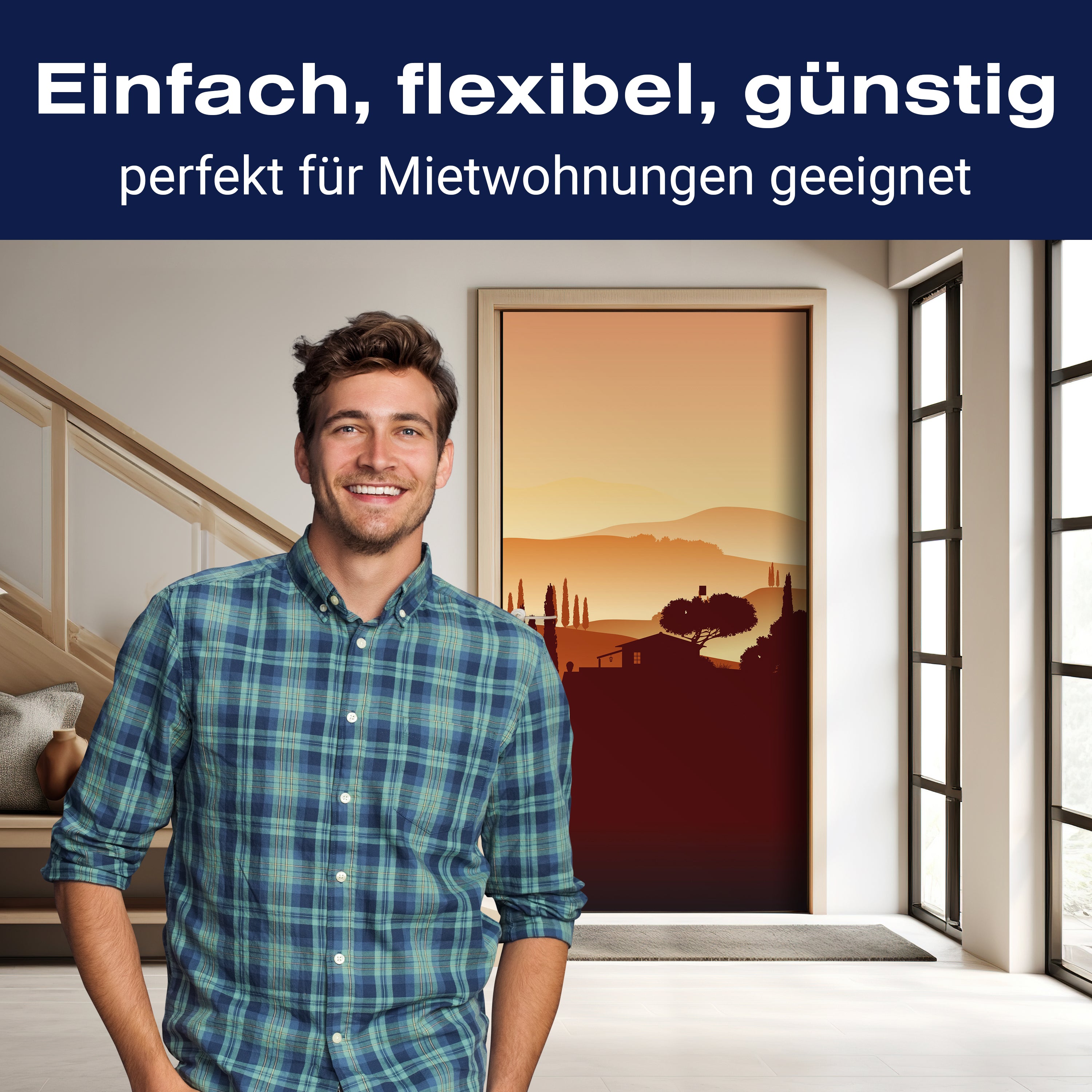 Türtapete Italienische Landschaft Natur M0177 - Bild 3 Türtapete Italienische Landschaft Natur M0177 - Bild 3