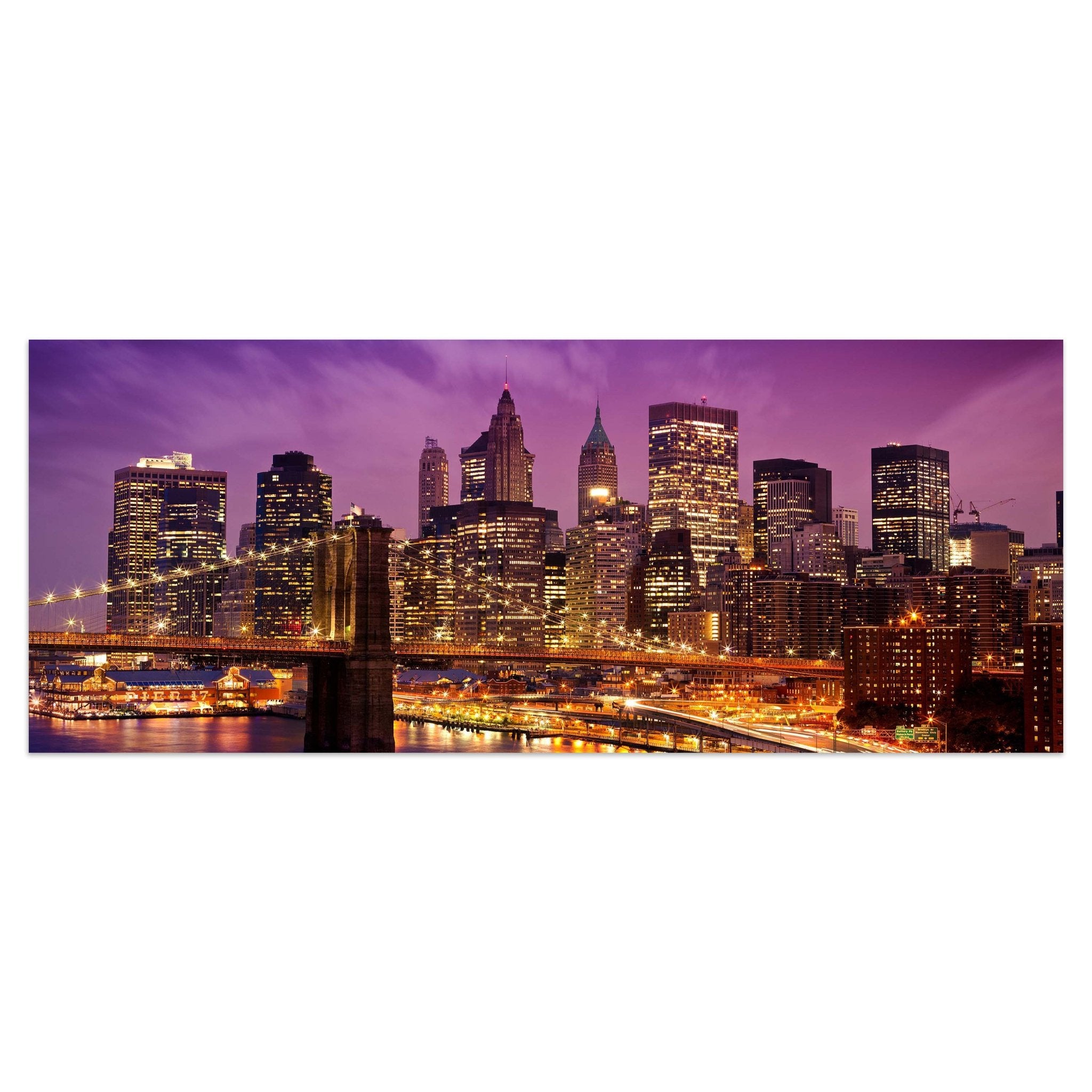 Leinwandbild New York bei Nacht M0178 kaufen - Bild 1 Leinwandbild New York bei Nacht M0178 kaufen - Bild 1