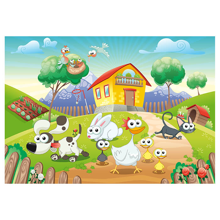 Fototapete Kinderzimmer Haustiere M0179 - Bild 2 Fototapete Kinderzimmer Haustiere M0179 - Bild 2