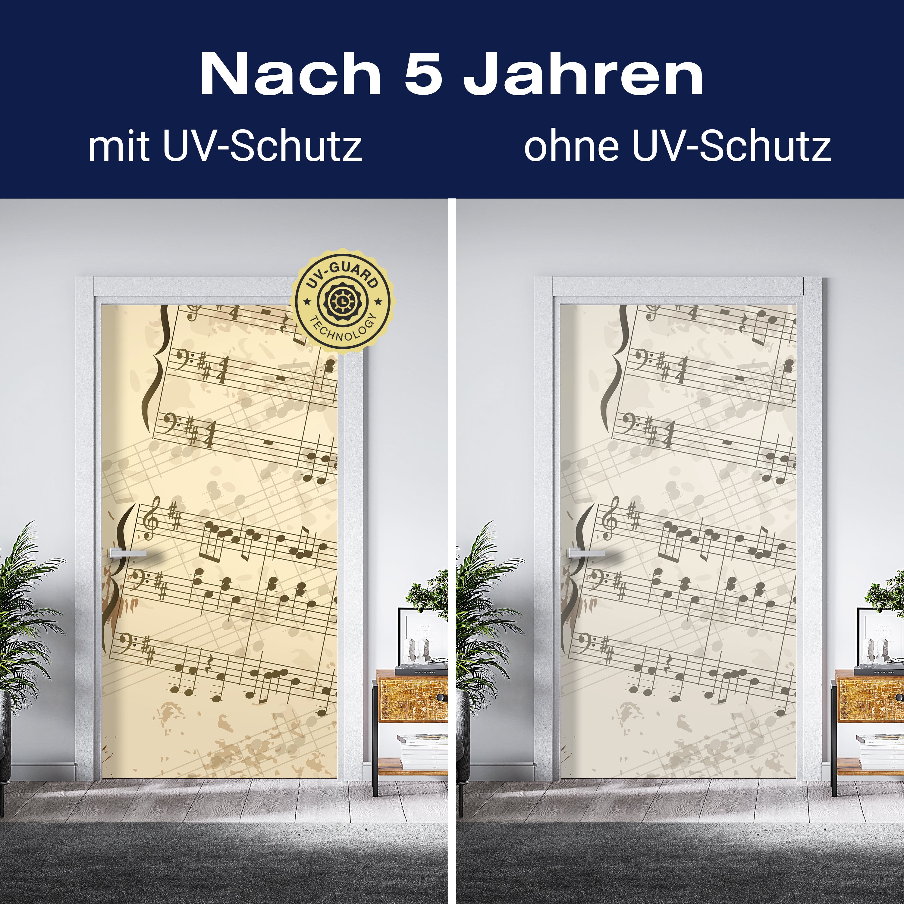 Türtapete Notenblatt Hobby M0180 - Bild 4 Türtapete Notenblatt Hobby M0180 - Bild 4