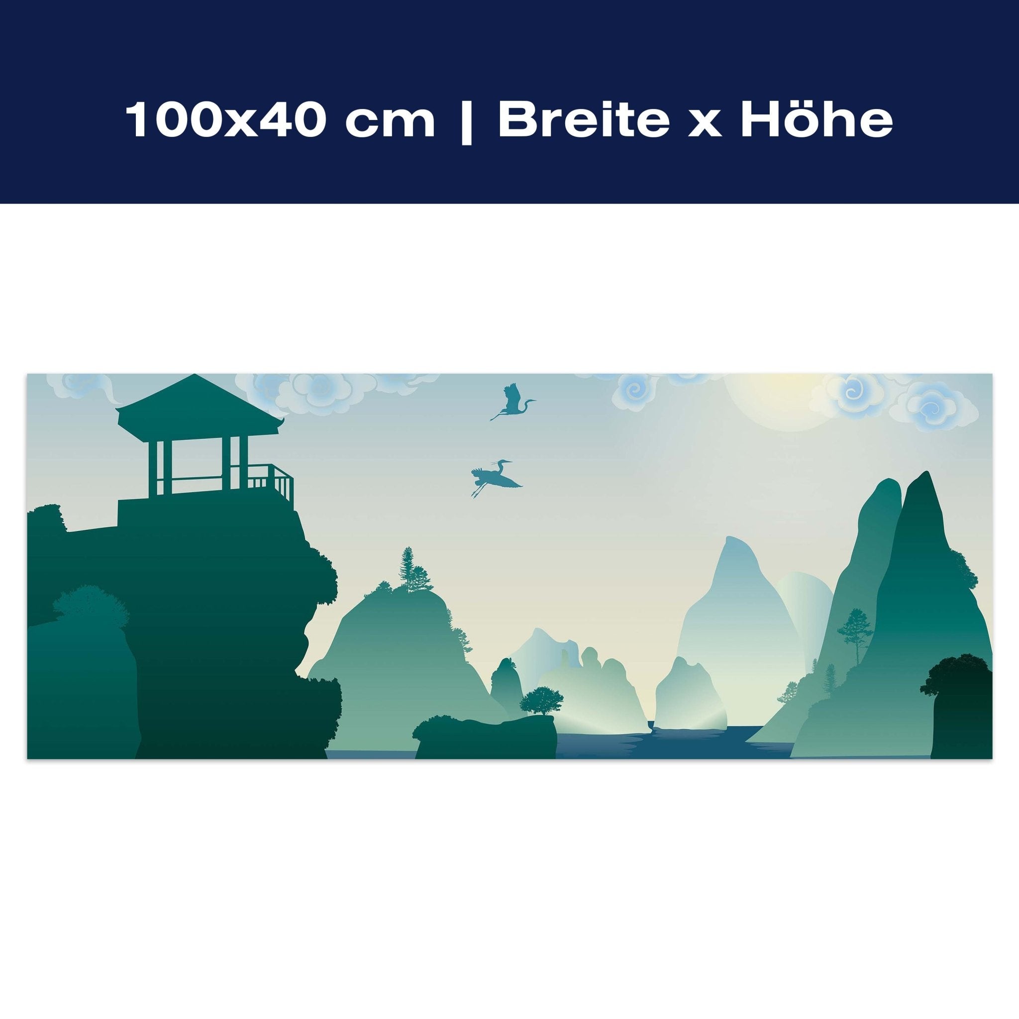 Leinwandbild chinesische Landschaft Natur M0181 Leinwandbild chinesische Landschaft Natur M0181