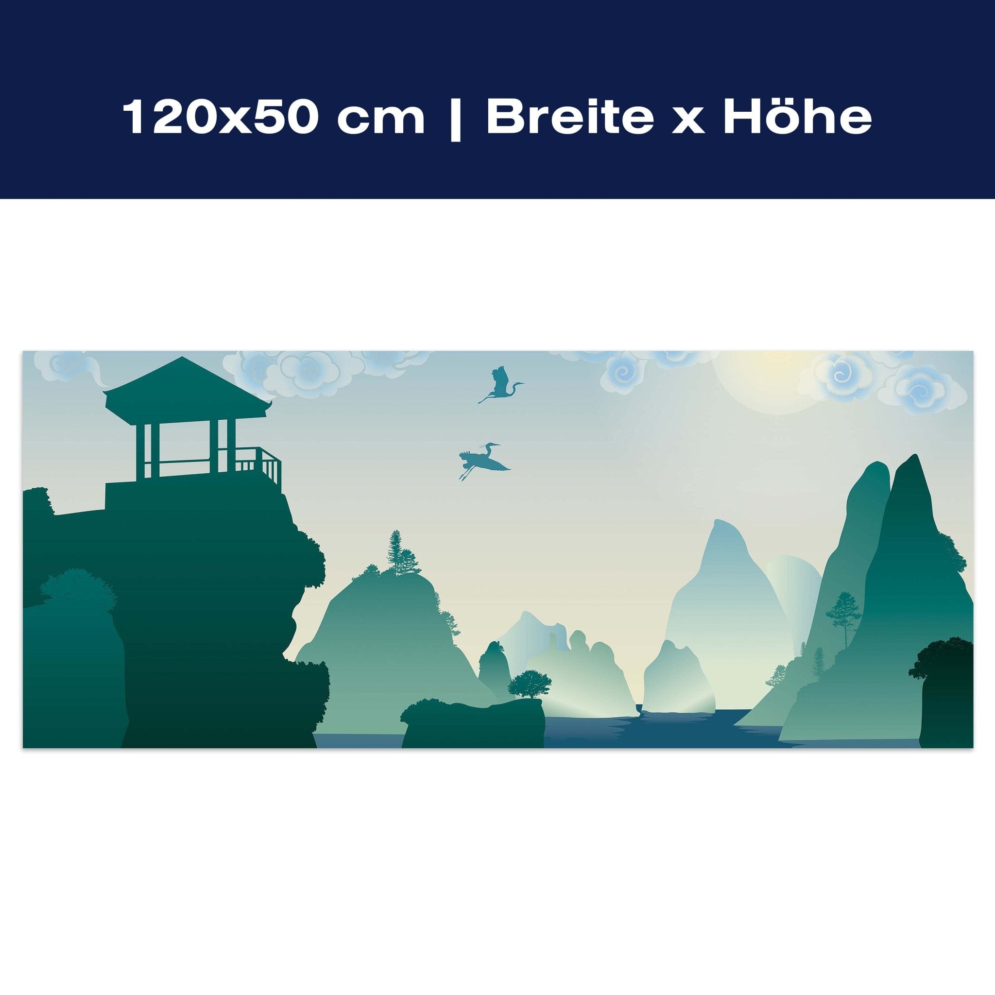 Leinwandbild chinesische Landschaft Natur M0181 Leinwandbild chinesische Landschaft Natur M0181