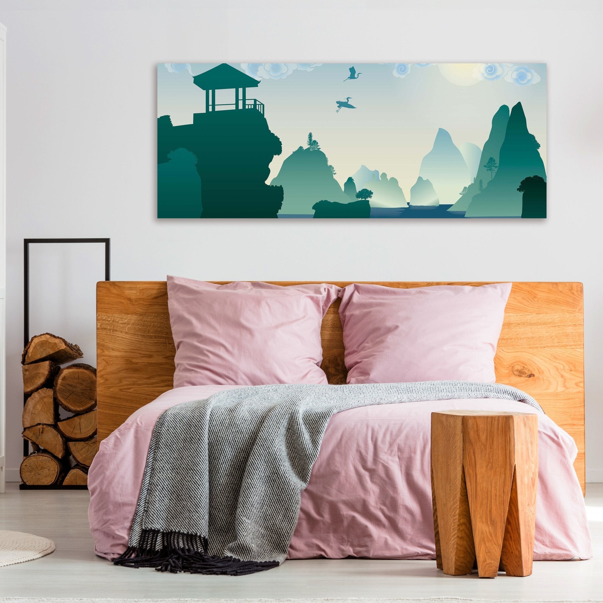 Leinwandbild chinesische Landschaft Natur M0181 kaufen - Bild 3 Leinwandbild chinesische Landschaft Natur M0181 kaufen - Bild 3