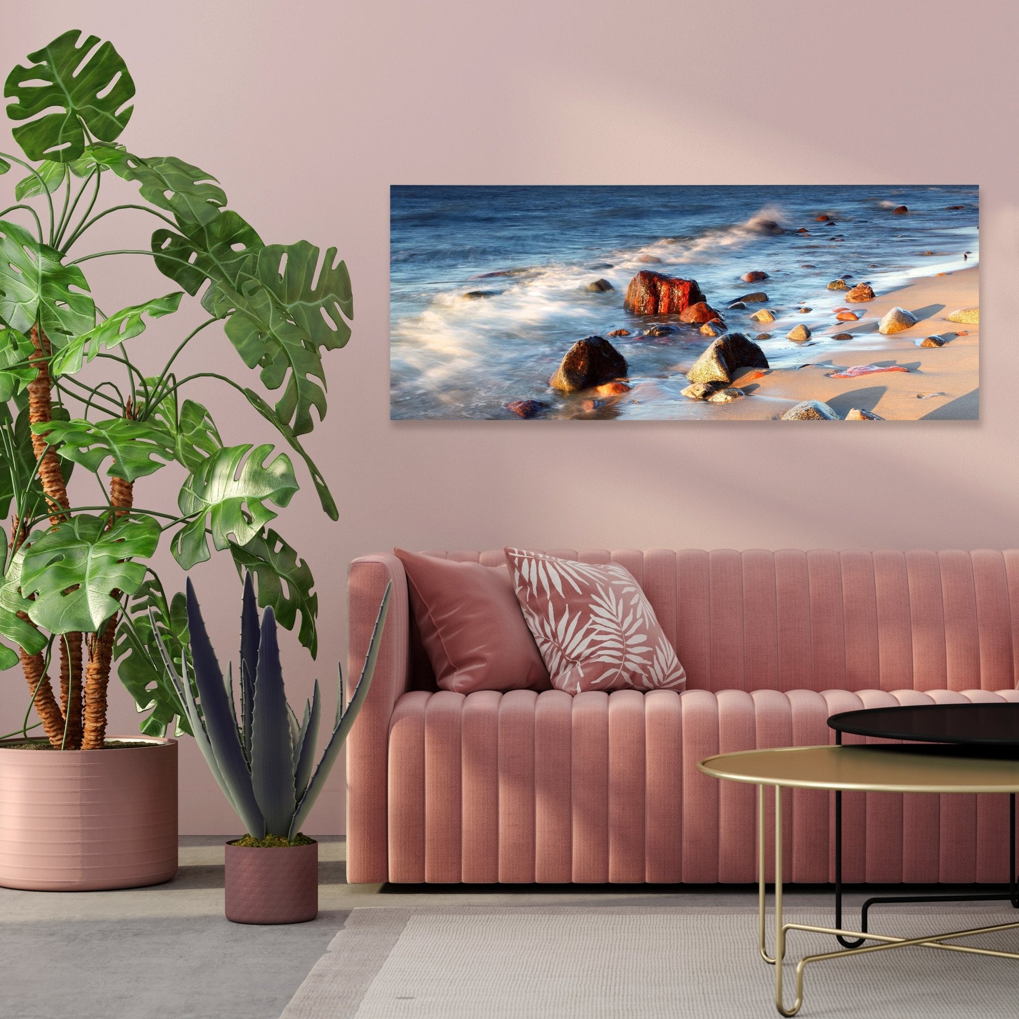 Leinwandbild Steinstrand Natur M0223 kaufen - Bild 3 Leinwandbild Steinstrand Natur M0223 kaufen - Bild 3