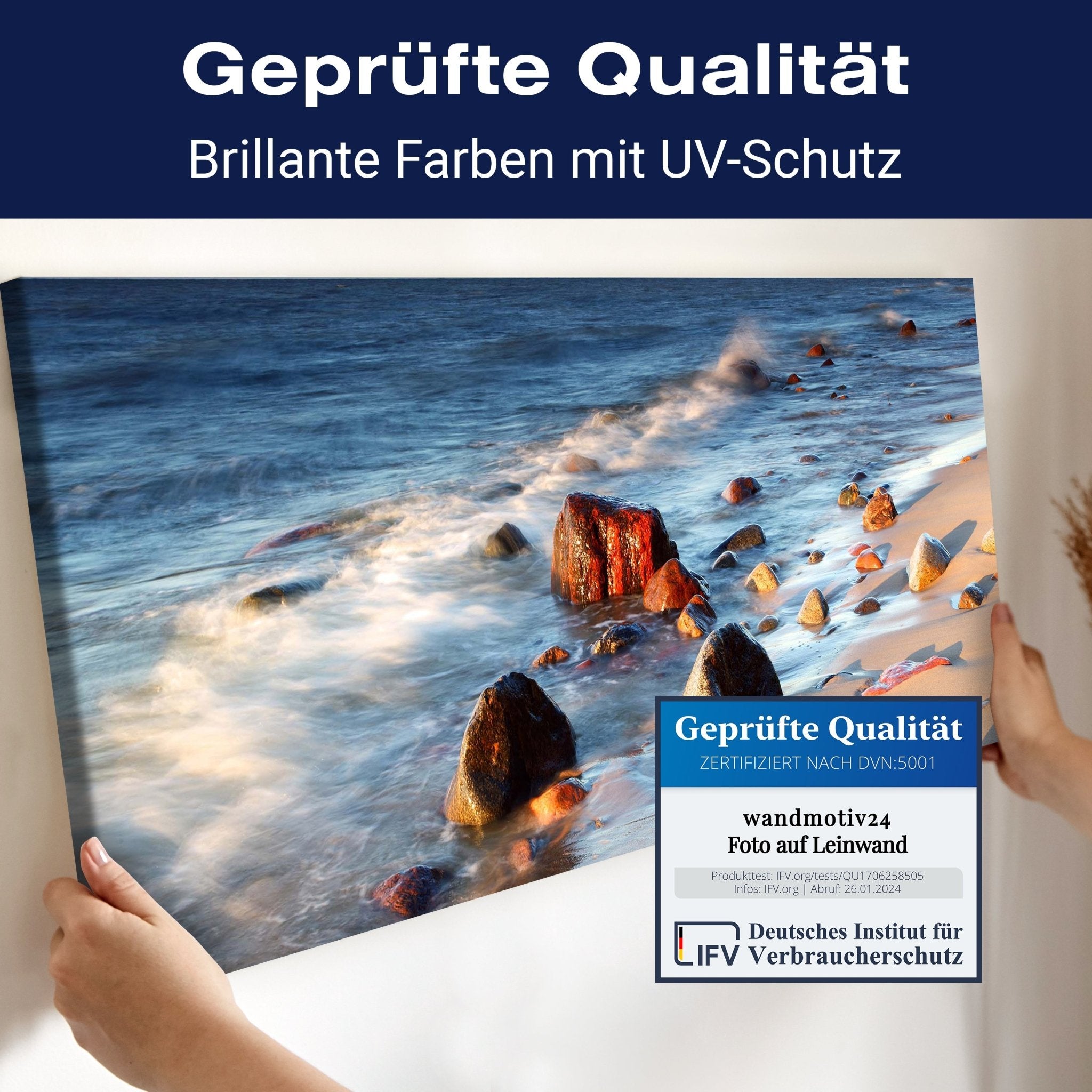 Leinwandbild Steinstrand Natur M0223 kaufen - Bild 4 Leinwandbild Steinstrand Natur M0223 kaufen - Bild 4