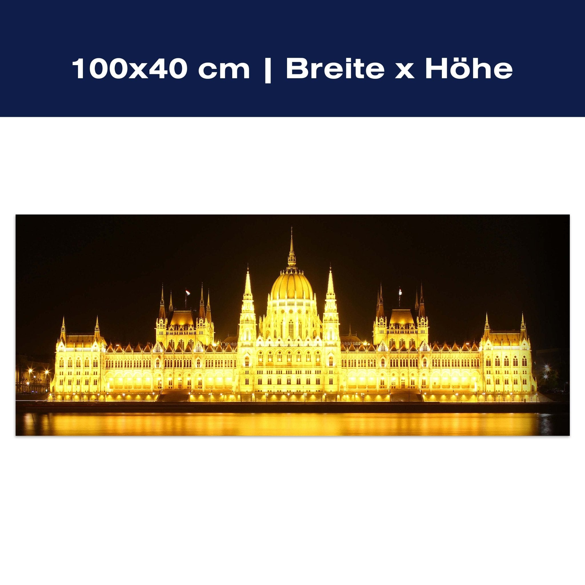 Leinwandbild Budapest bei Nacht M0226 Leinwandbild Budapest bei Nacht M0226