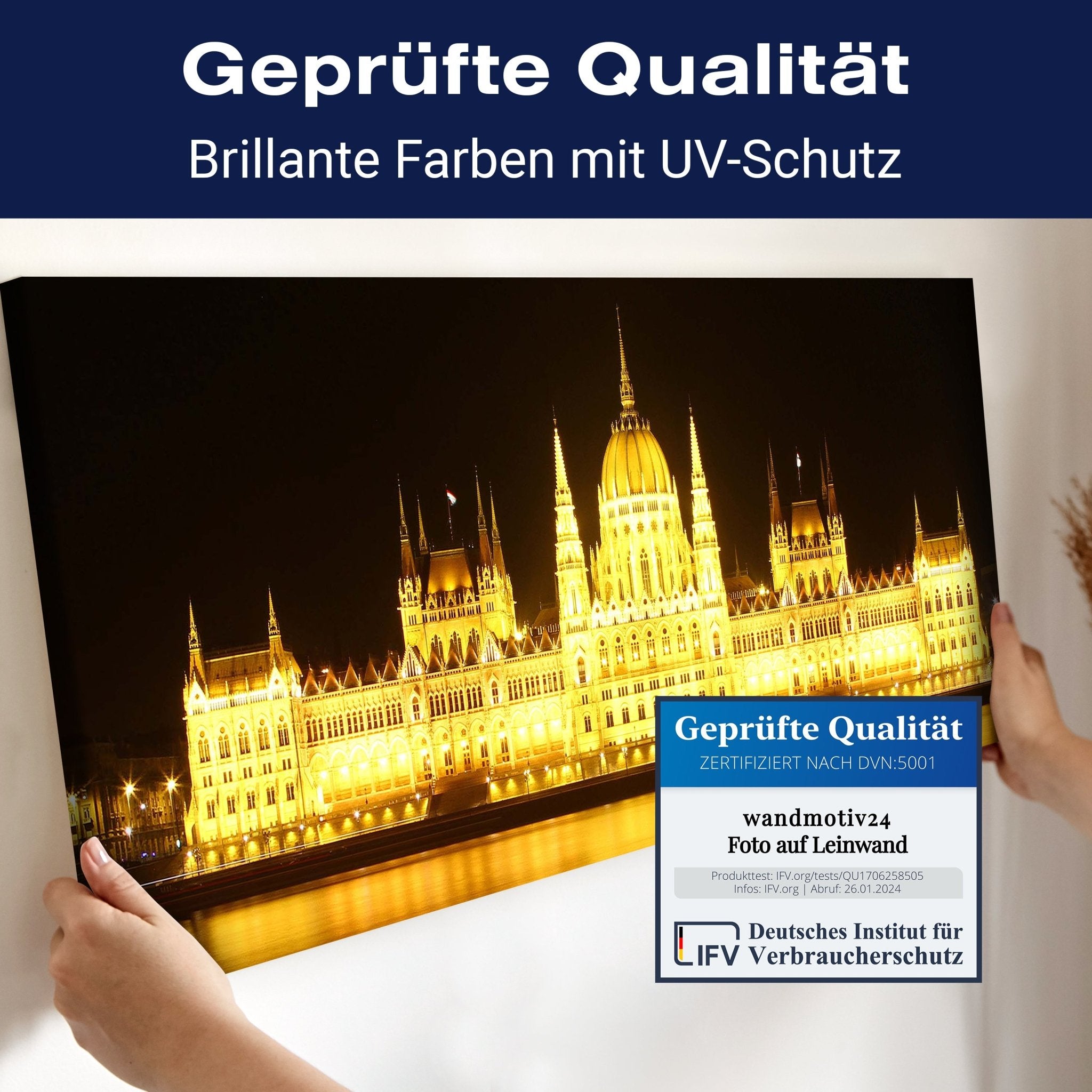 Leinwandbild Budapest bei Nacht M0226 kaufen - Bild 4 Leinwandbild Budapest bei Nacht M0226 kaufen - Bild 4