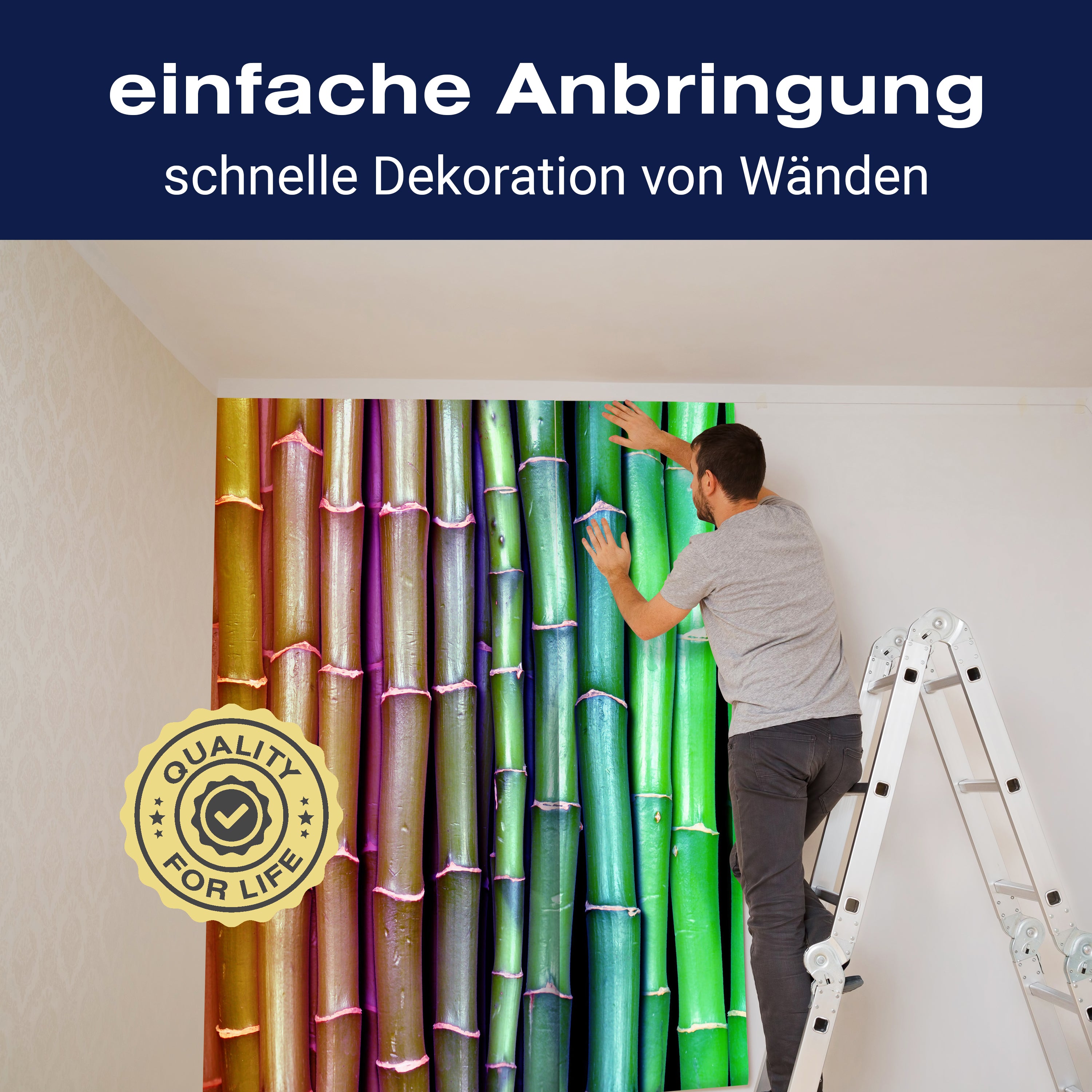 Fototapete Bambus-Regenbogen M0229 - Bild 3 Fototapete Bambus-Regenbogen M0229 - Bild 3