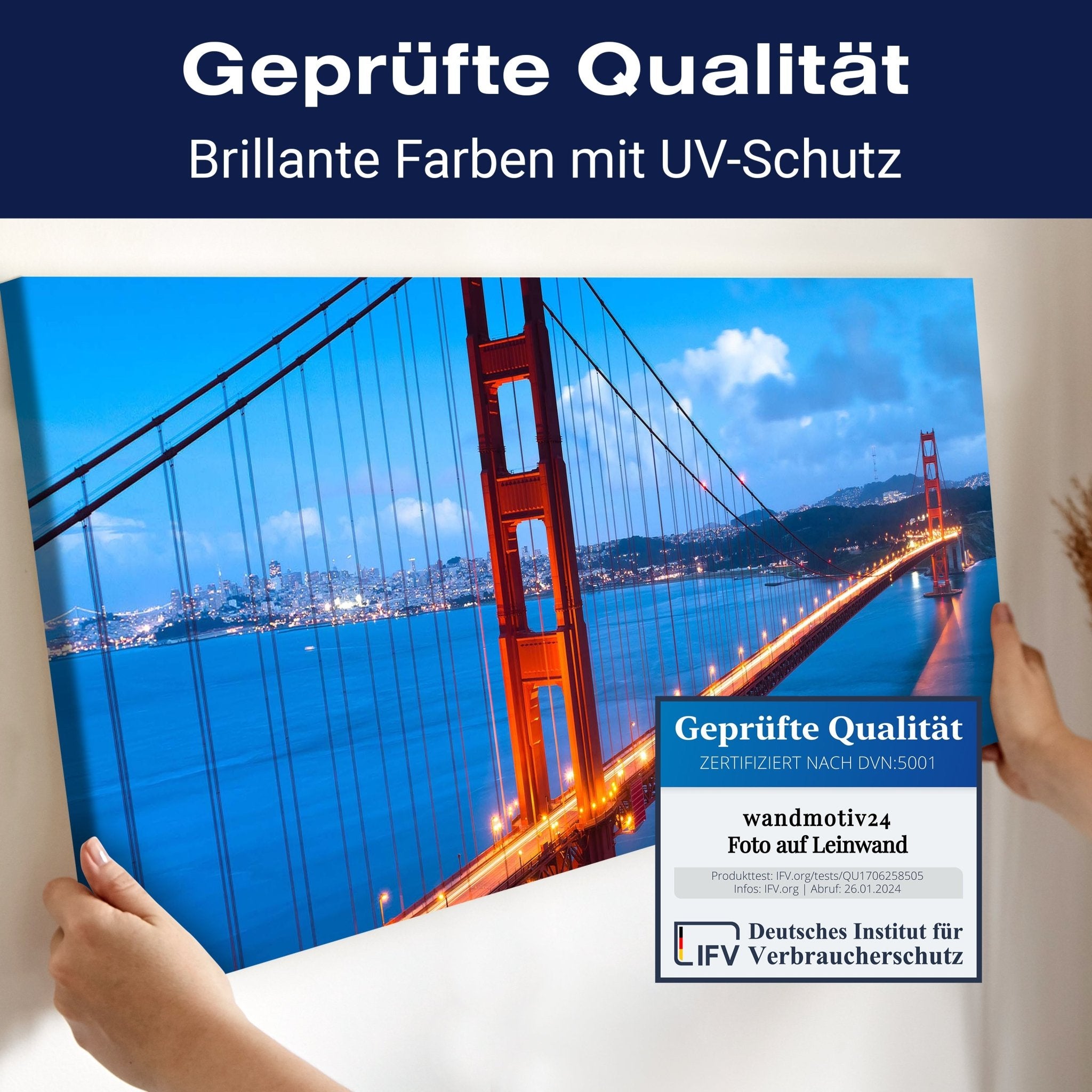 Leinwandbild Golden Gate Bridge M0234 kaufen - Bild 4 Leinwandbild Golden Gate Bridge M0234 kaufen - Bild 4