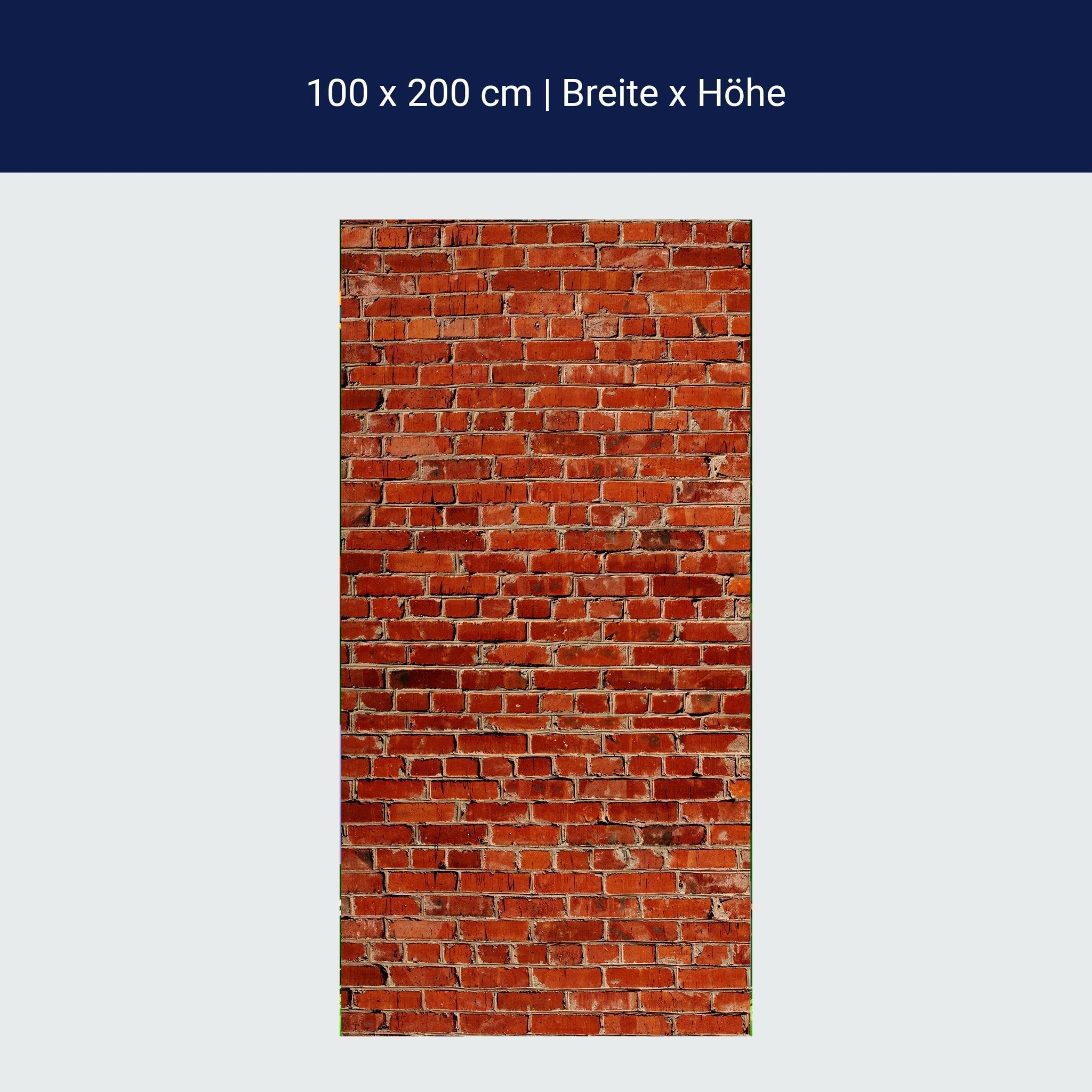 Türtapete Backstein rot Stadt M0240 Türtapete Backstein rot Stadt M0240