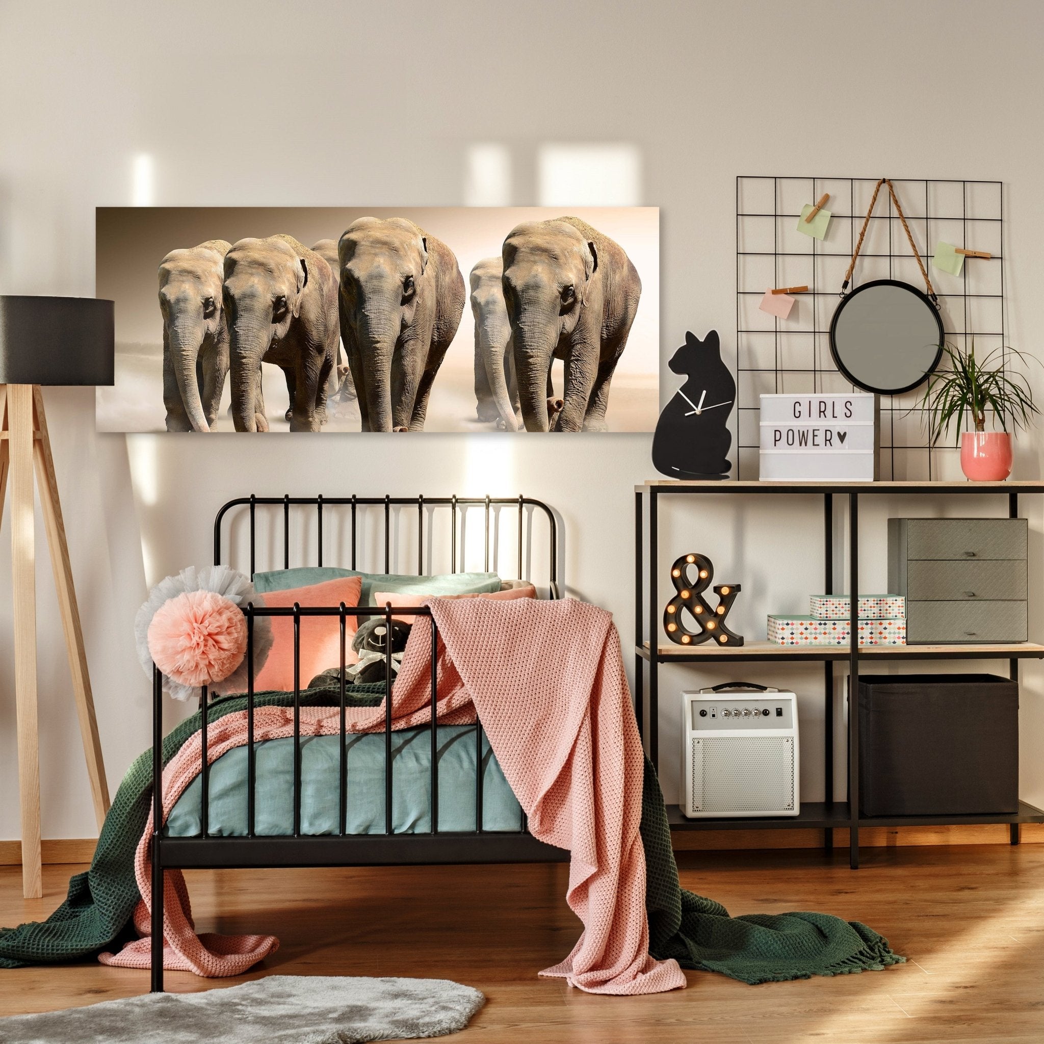 Leinwandbild Elefantengruppe Afrika M0245 kaufen - Bild 3 Leinwandbild Elefantengruppe Afrika M0245 kaufen - Bild 3