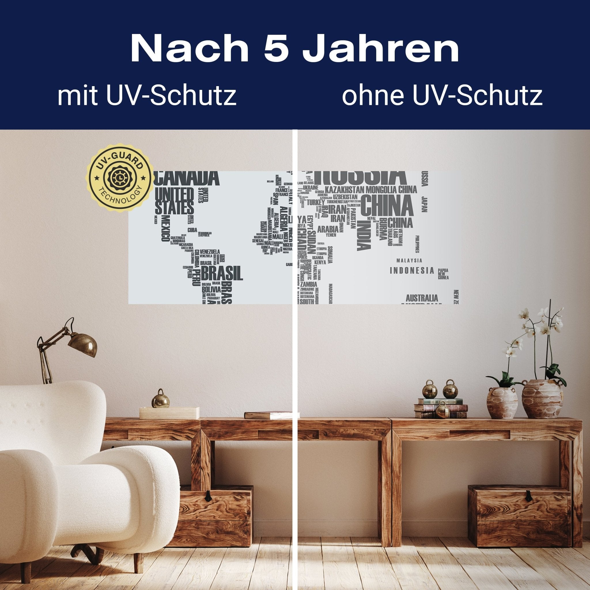 Leinwandbild Weltkarte Landnamen Erde M0256 kaufen - Bild 9 Leinwandbild Weltkarte Landnamen Erde M0256 kaufen - Bild 9