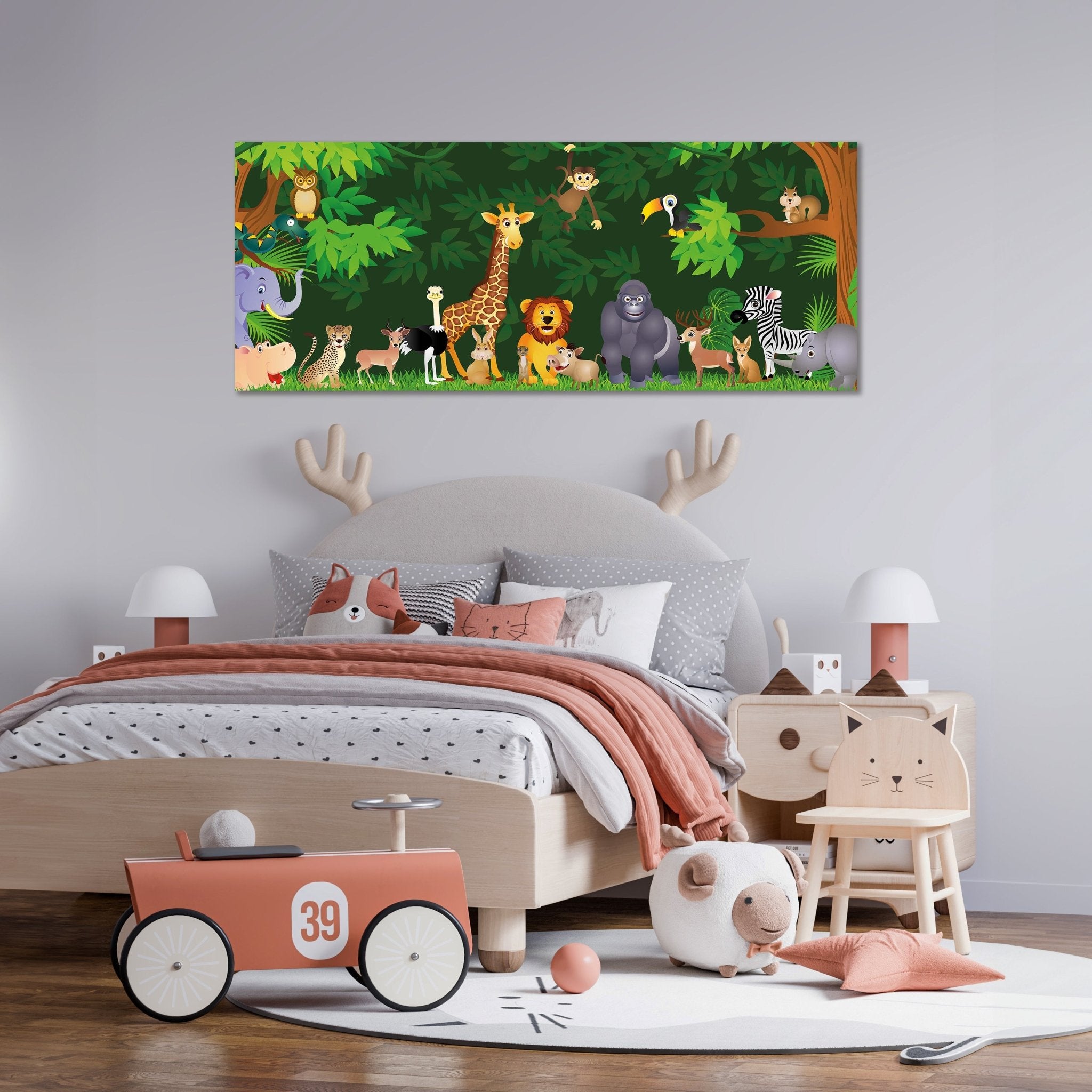 Leinwandbild Urwaldparty Kinder M0260 kaufen - Bild 2 Leinwandbild Urwaldparty Kinder M0260 kaufen - Bild 2