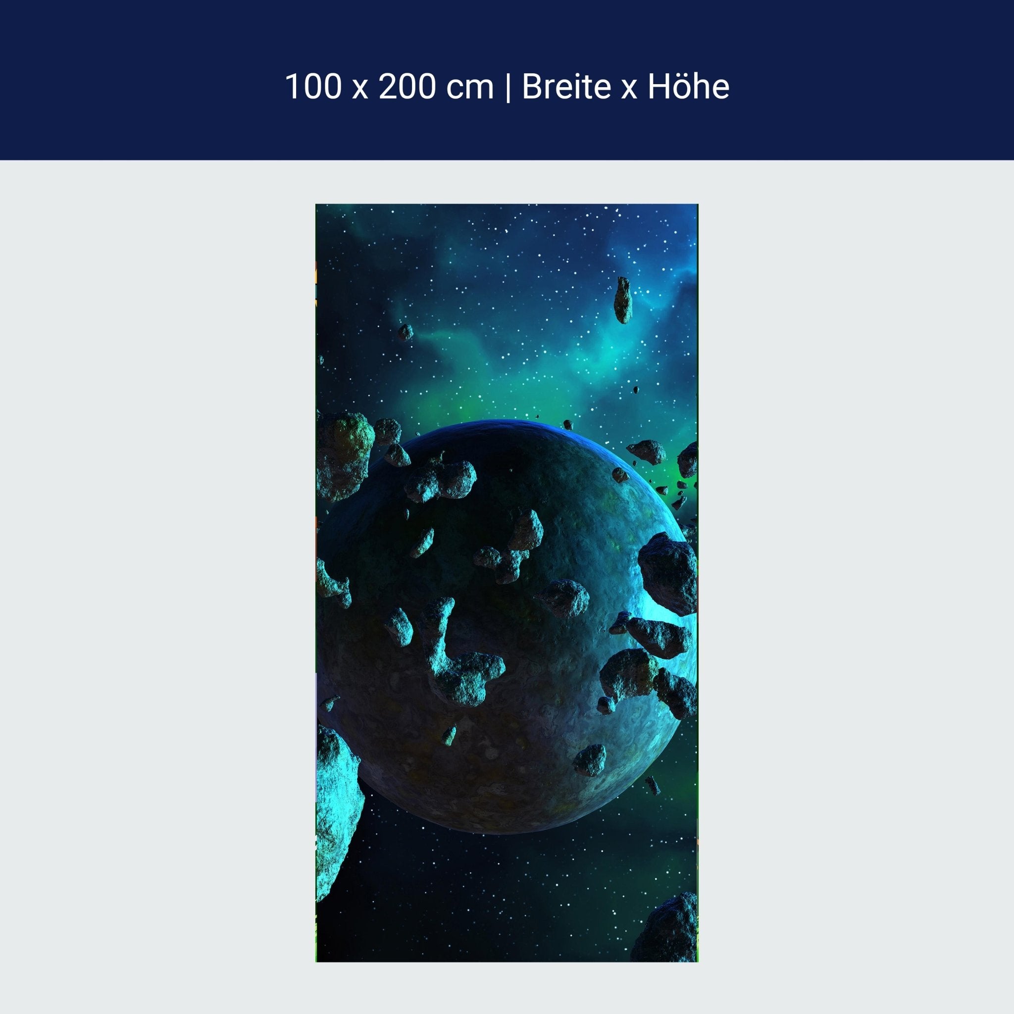 Türtapete Asteroidenfeld Space M0263 Türtapete Asteroidenfeld Space M0263